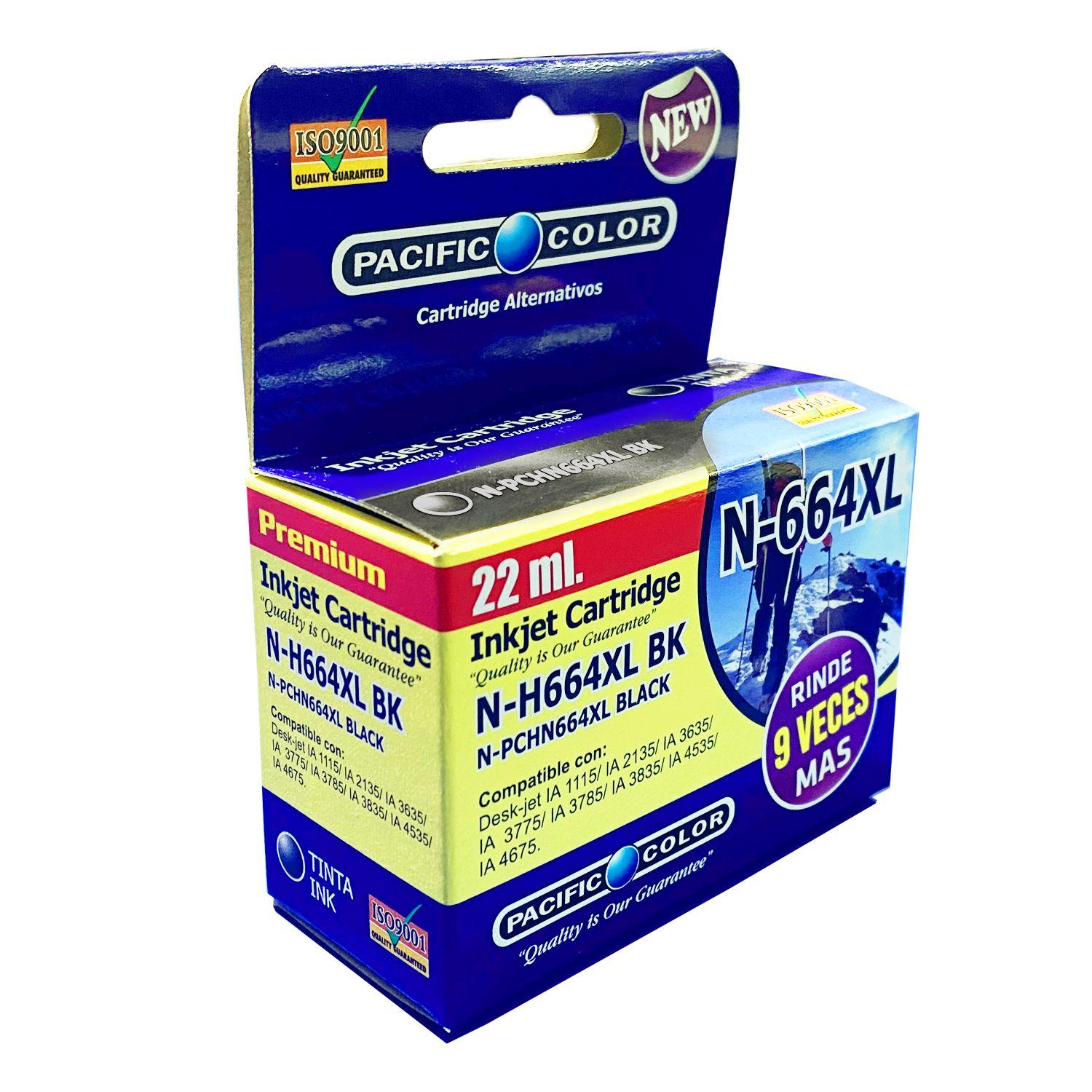 Cartucho de Tinta N-H664xl Negro Compatible HP - Crazygames-1