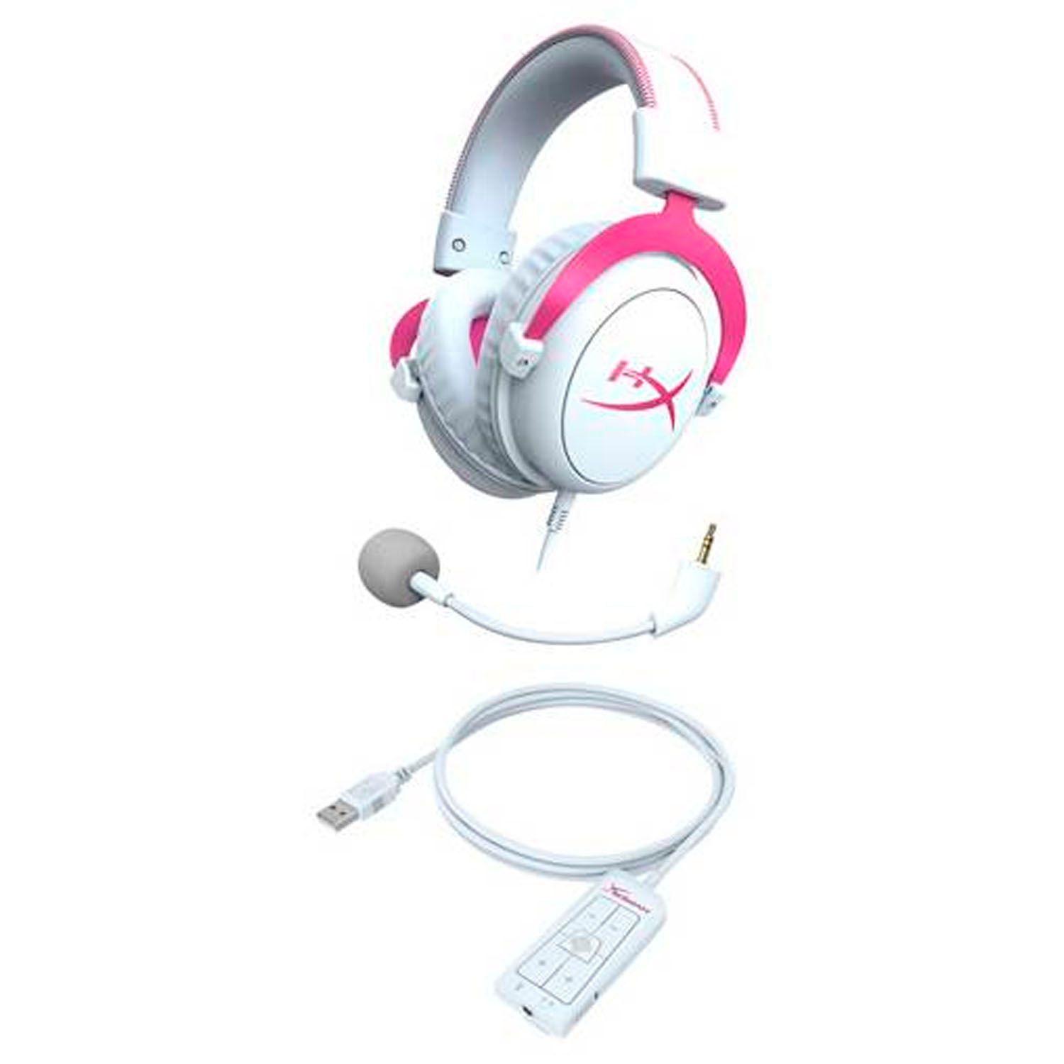Audifono Gamer HyperX Cloud 2 Pink - Crazygames-2