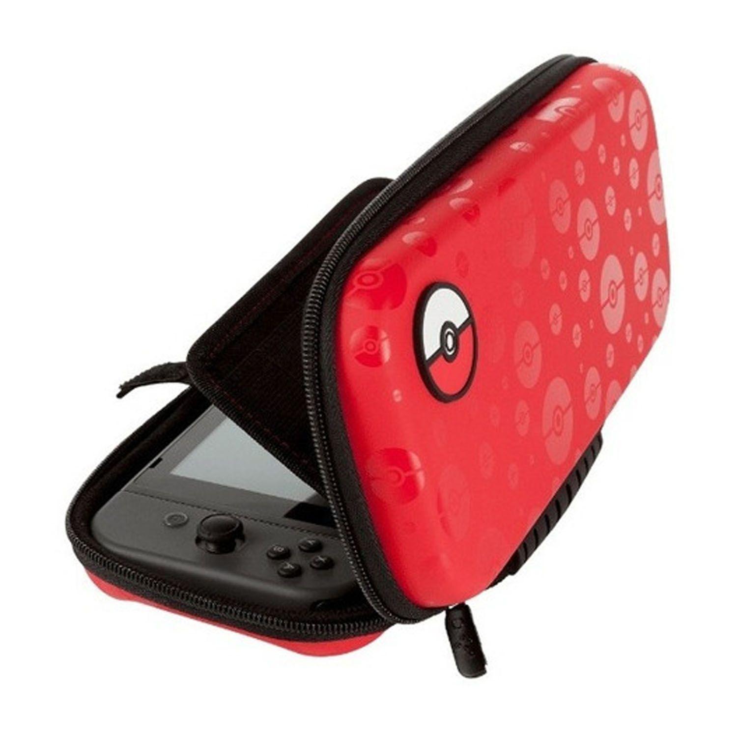 Bolso Protector Rojo Para Nintendo Switch Pokemon Bola  Licenciado-2