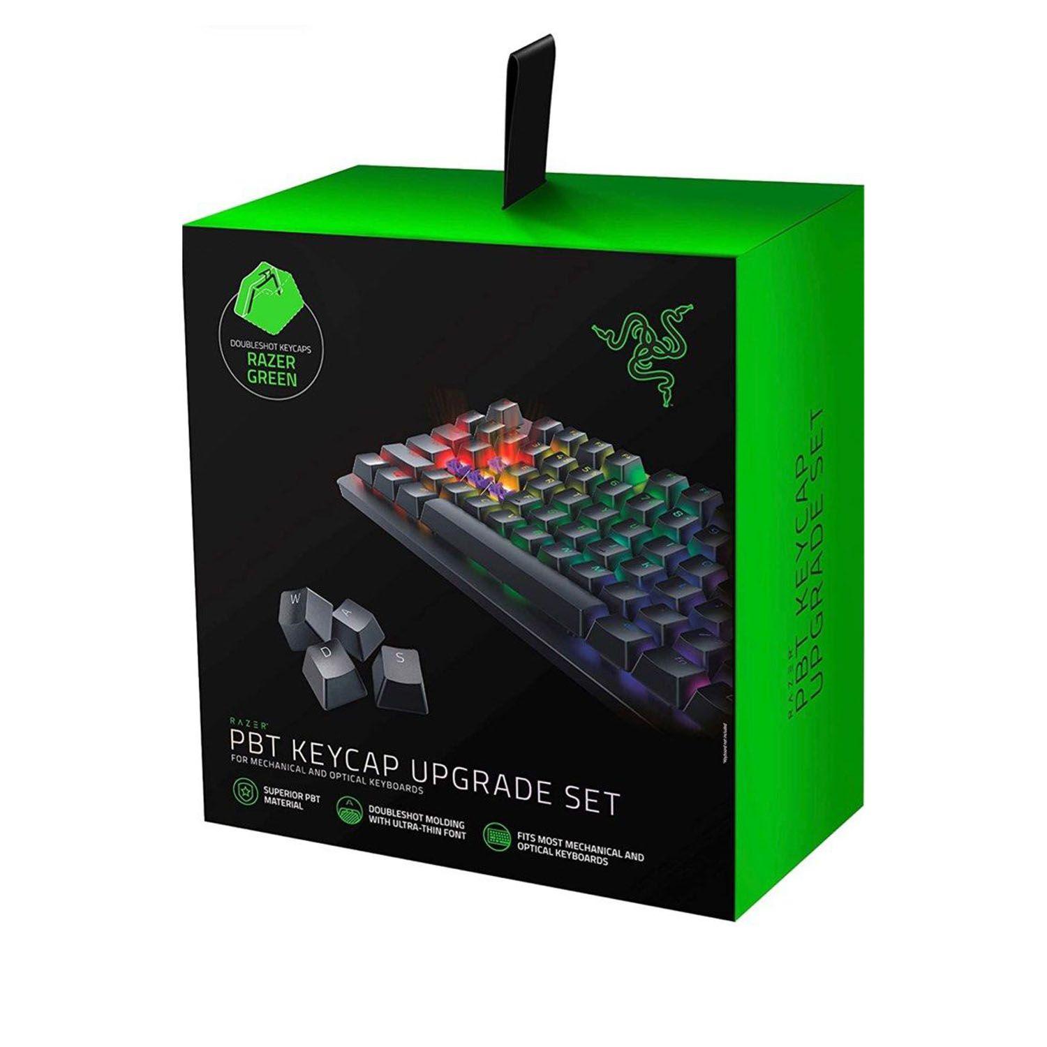 Keycaps Kit de 120 Teclas PBT Razer Green - Crazygames-0