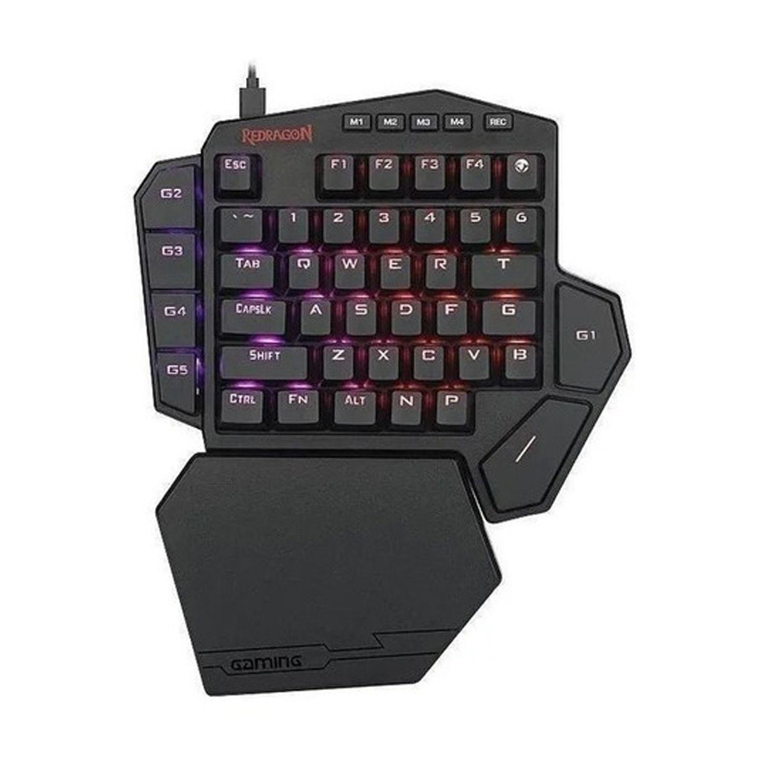 Teclado Mecanico De Una Mano Redragon Diti Switch Blue-0