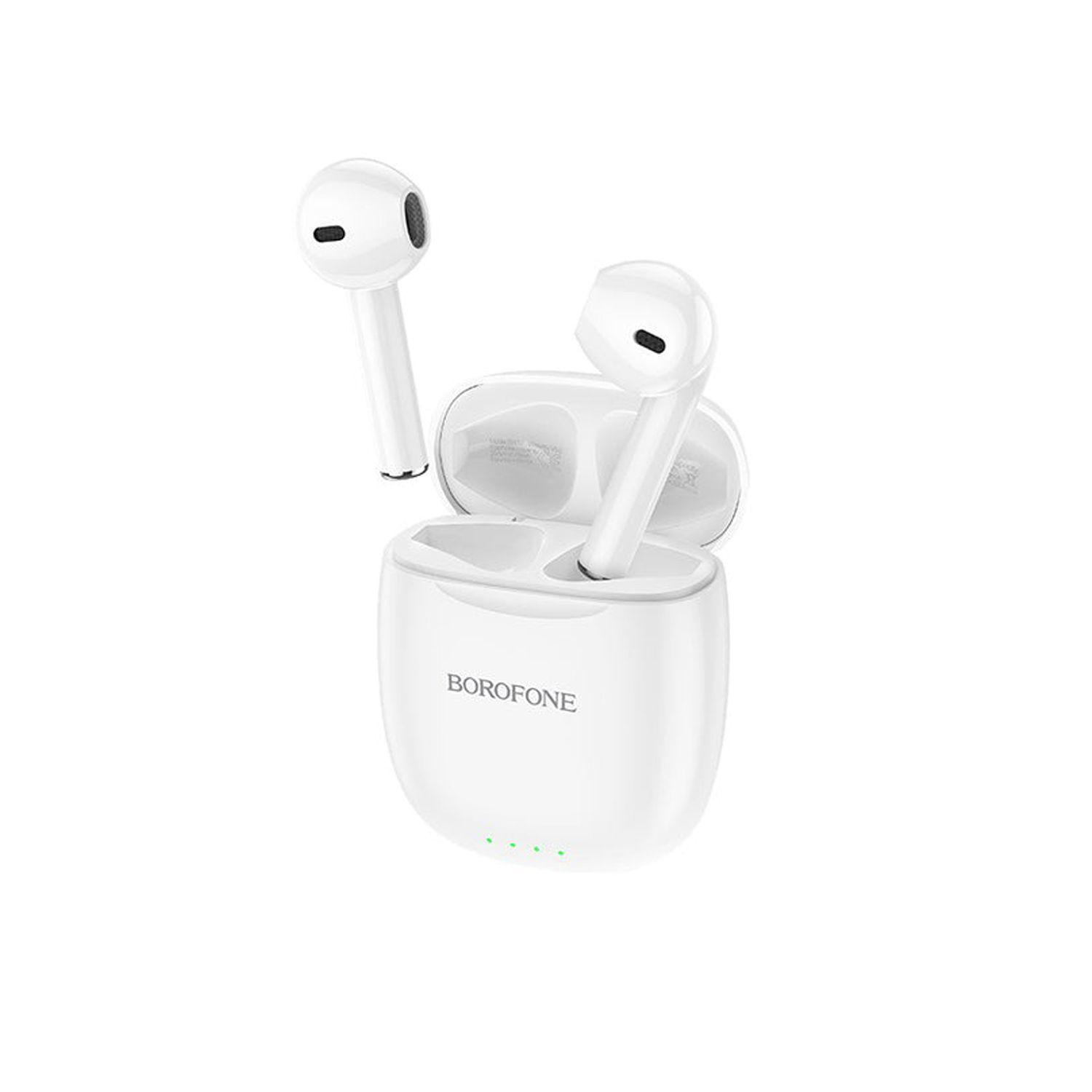 Audífono Bluetooth Tru Wireless Bw17 White Borofone-0