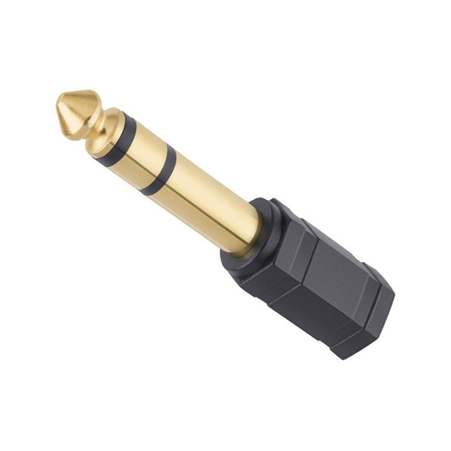 Adaptador De Audio Hembra 3.5mm A Macho 1/4  Ma-097-0