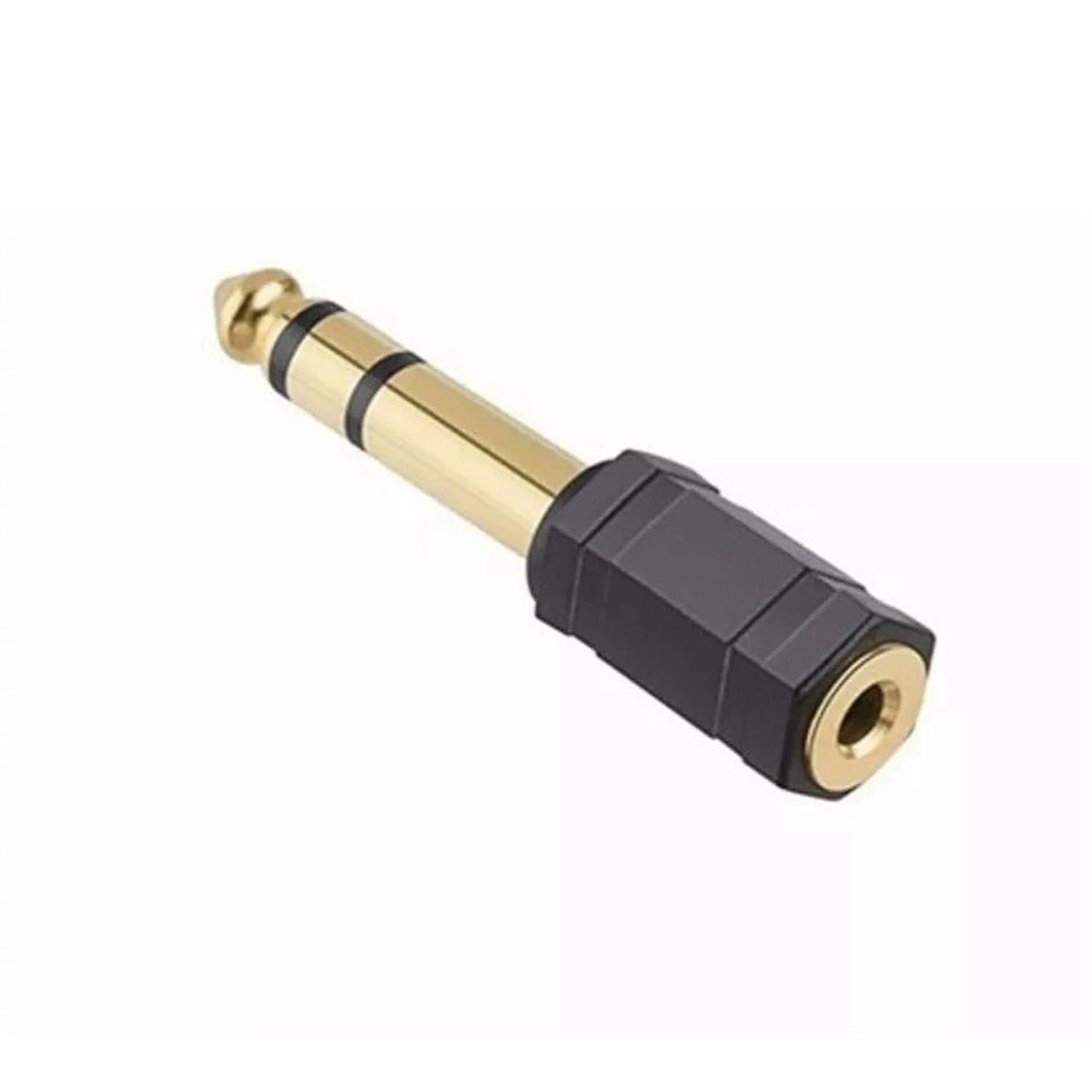Adaptador De Audio Hembra 3.5mm A Macho 1/4  Ma-097-1