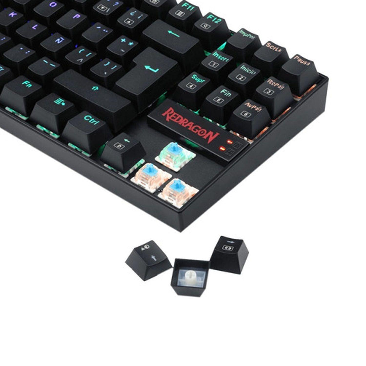 Teclado Mecanico Kumara Black K552 RGB Español Switch Blue-1