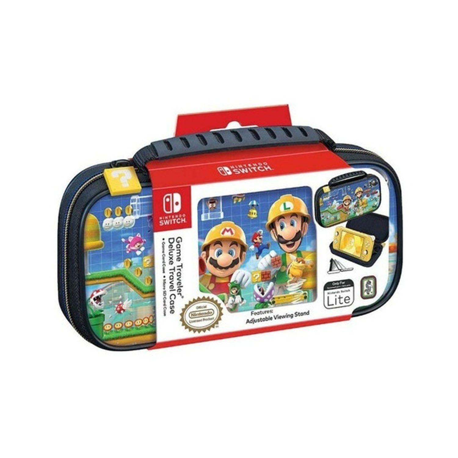 Estuche oficial Nintendo Switch Lite Mario Maker-1
