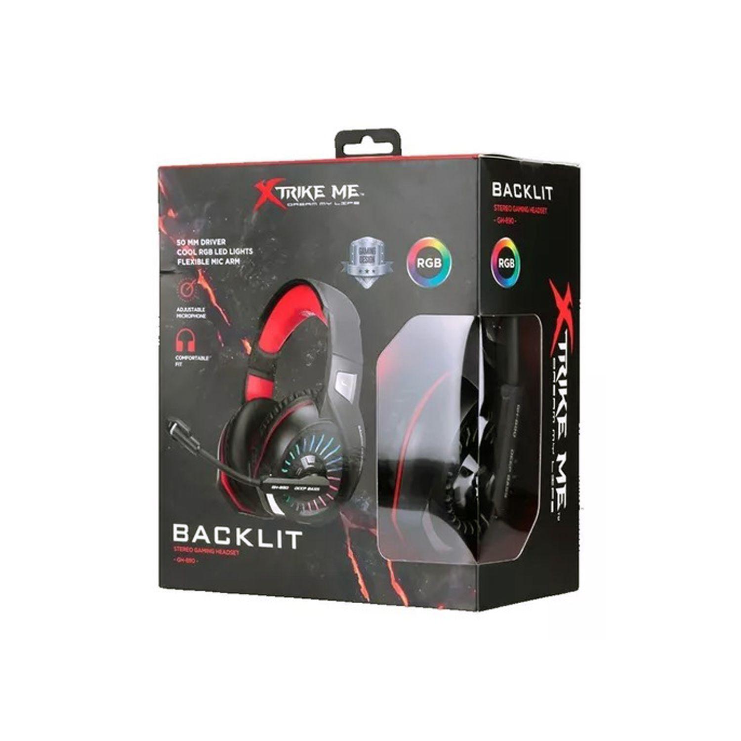 Audífono Gamer Rgb Jack 3.5 Xtrike Me GH-890-2