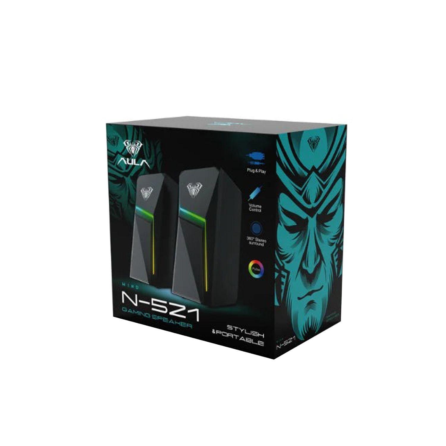 Parlante 2.0 Rgb Aula Gamer N-521 - Crazygames-2