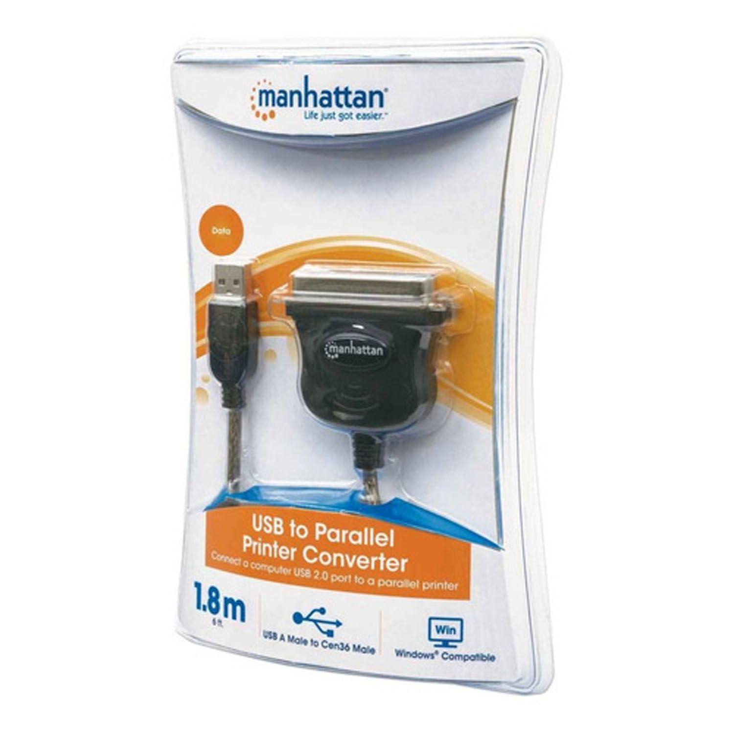 Convertidor Para Impresora Usb A Paralelo Cen36 - Manhattan-2