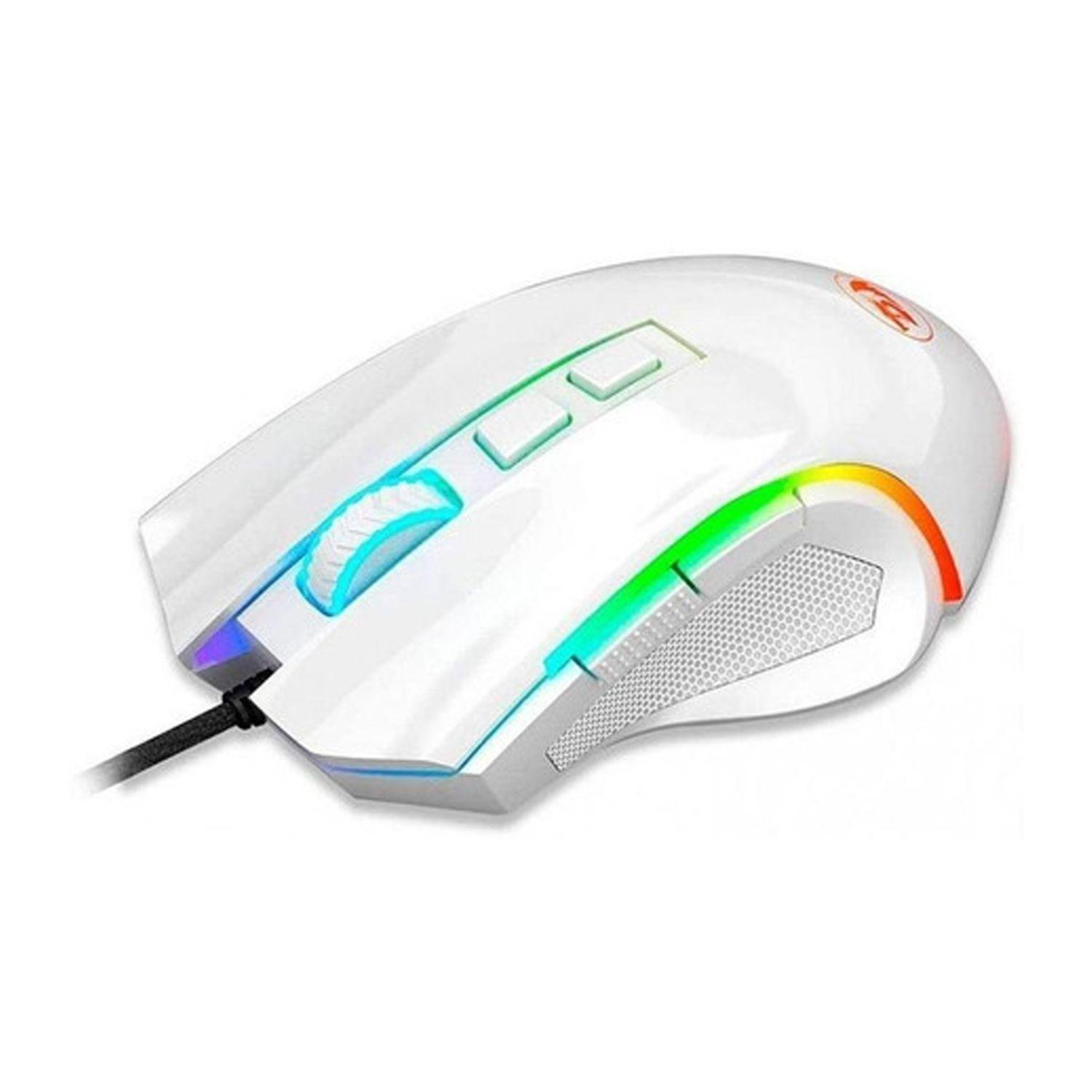 Mouse Gamer Redragon Griffin White M607w - Crazygames-1
