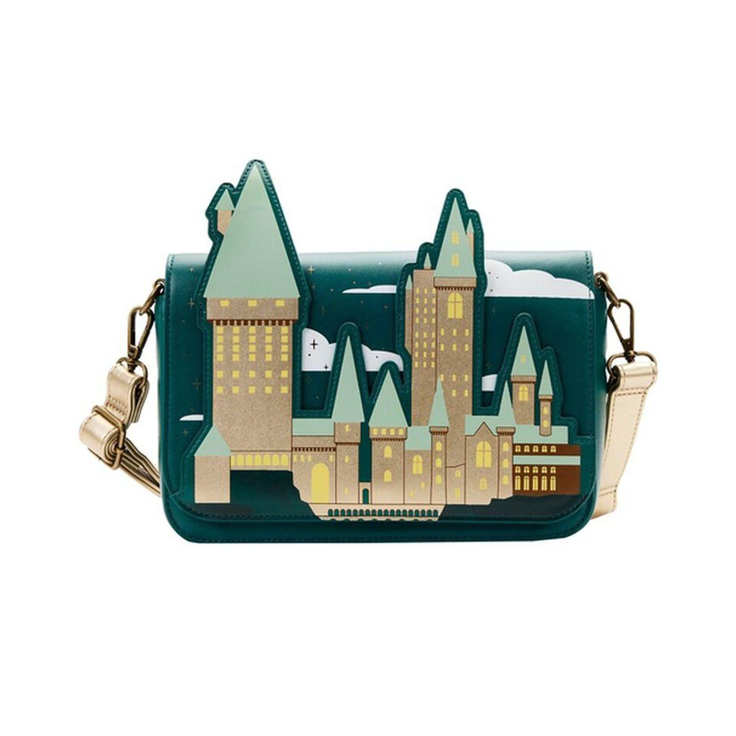 Cartera Loungefly Harry Potter Golden Hogwars Castle-0
