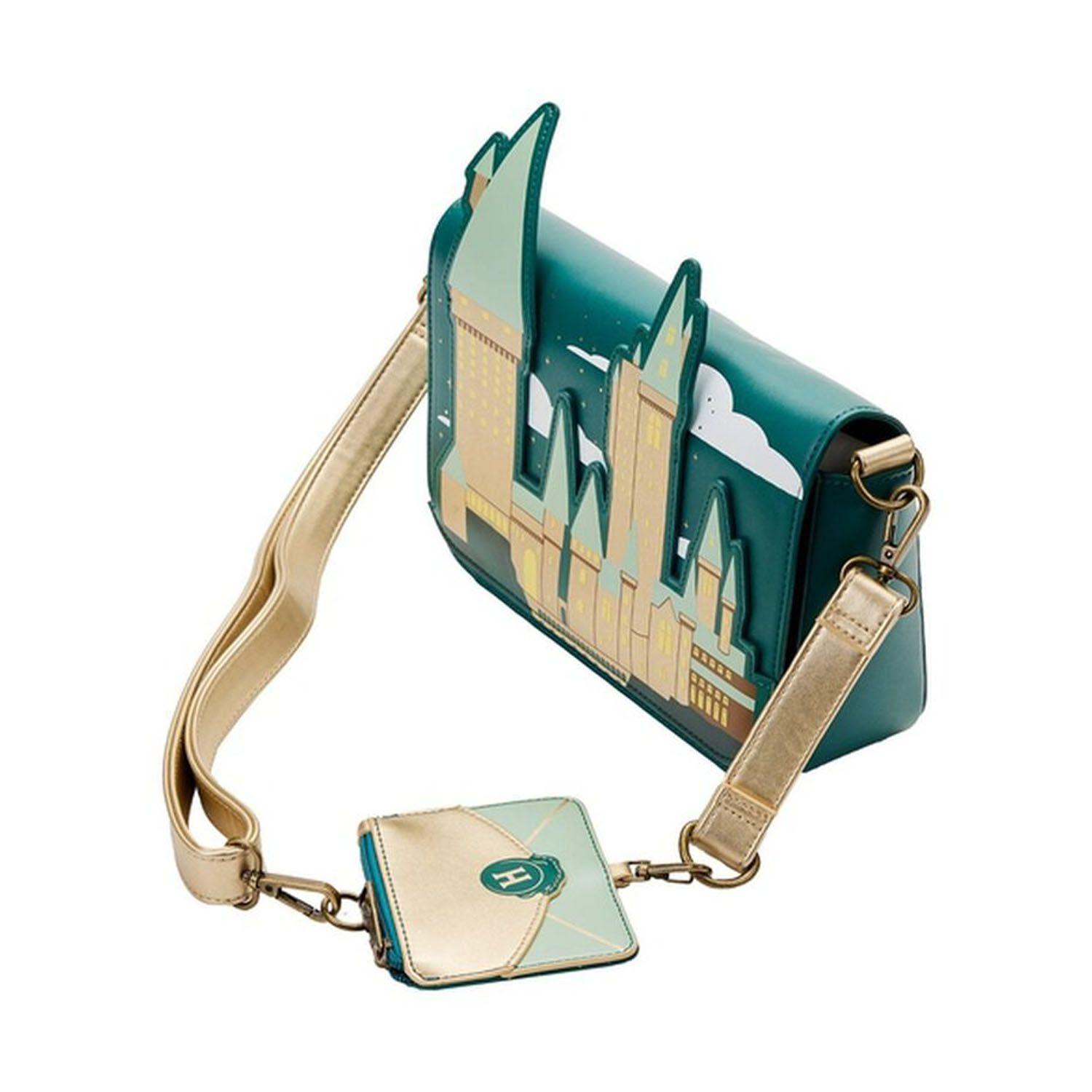 Cartera Loungefly Harry Potter Golden Hogwars Castle-3