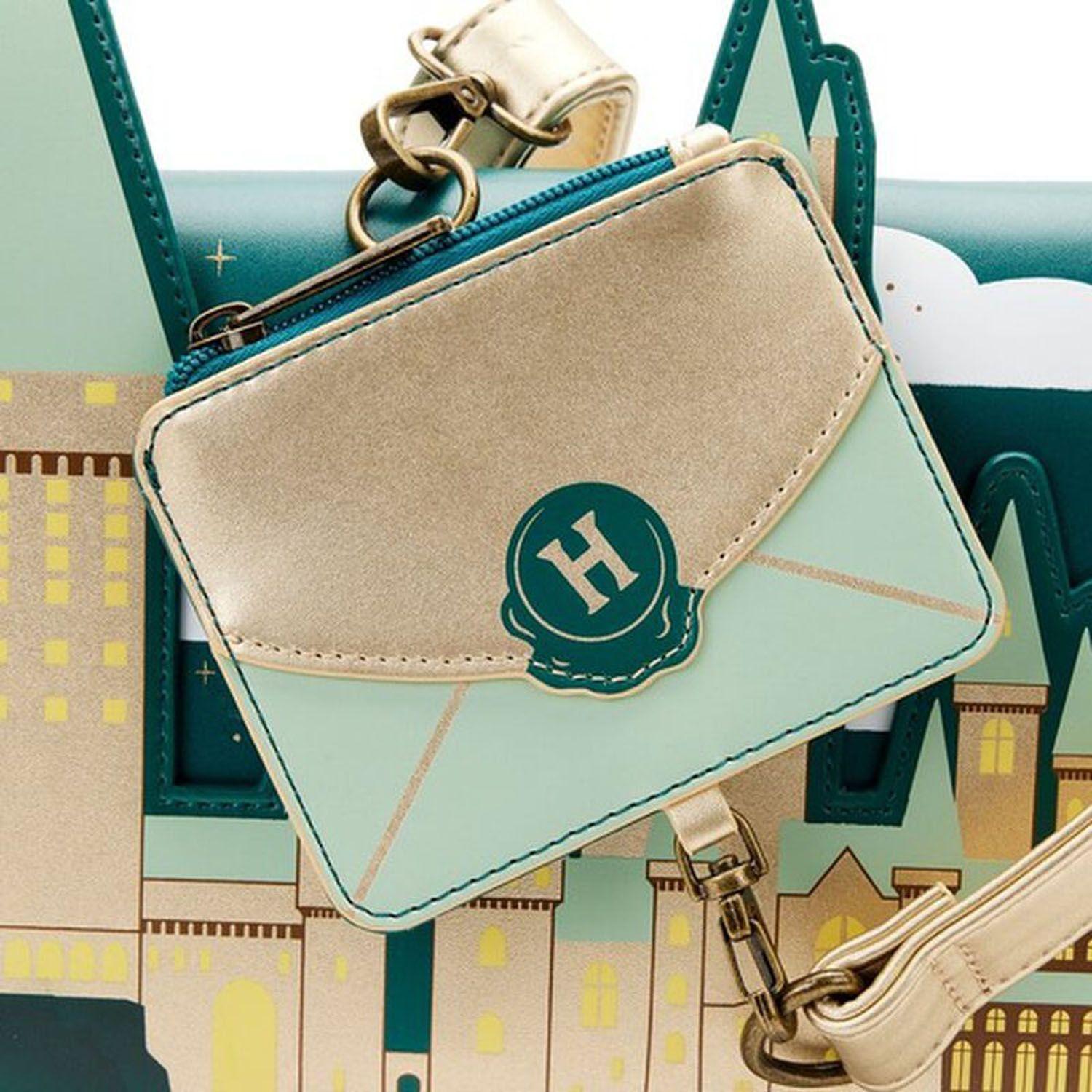 Cartera Loungefly Harry Potter Golden Hogwars Castle-4