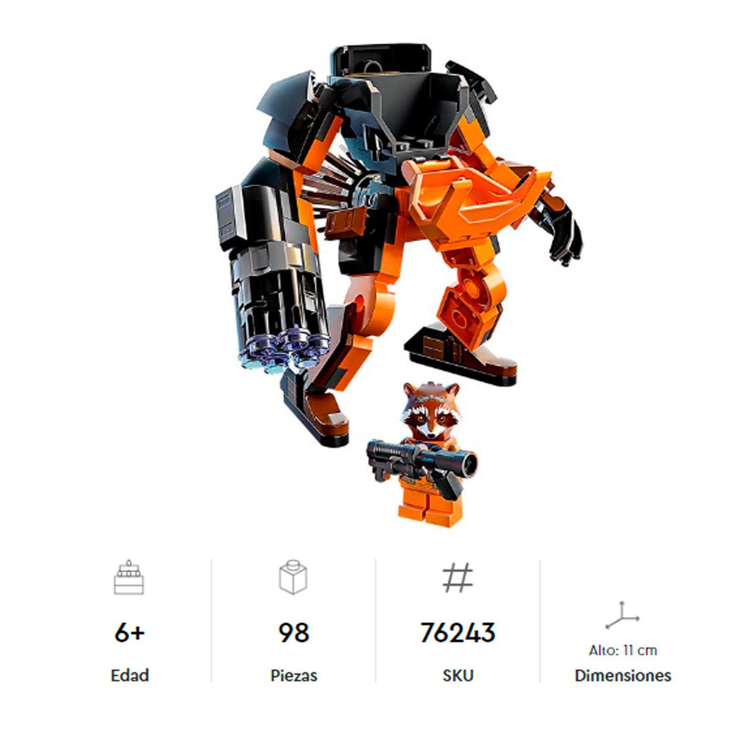 Lego Marvel Armadura Robotica De Rocket 76243 - Crazygames-2