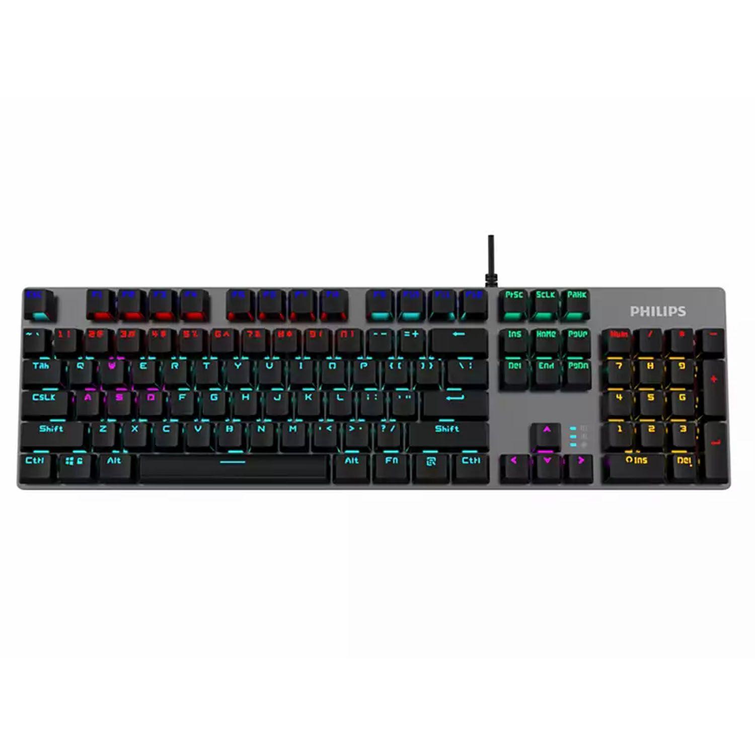 Teclado Gamer Philips Mecánico Rgb Spk8404 - Crazygames-0