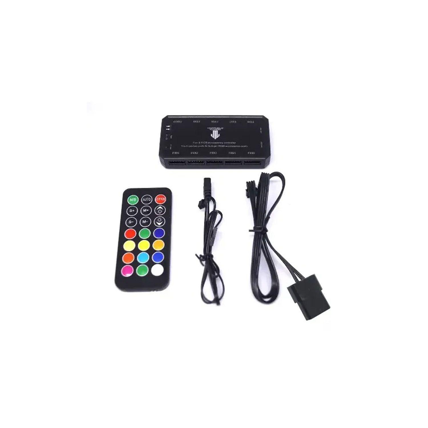 Kit De 3 Ventiladores 120mm + Controladora RGB Morpheus M6-2