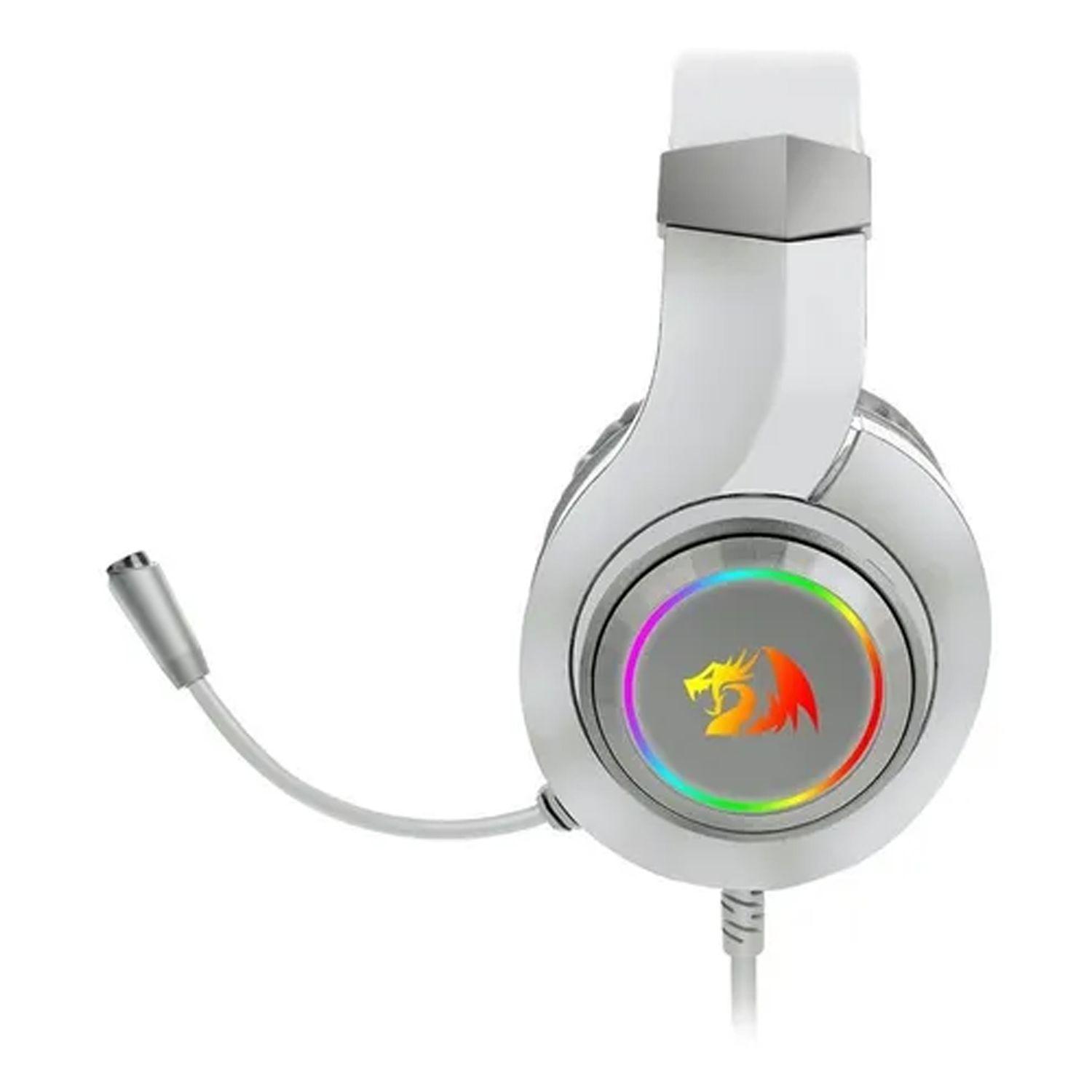 Audifono Gamer Redragon Hylas Blanco H260W RGB - Crazygames-1