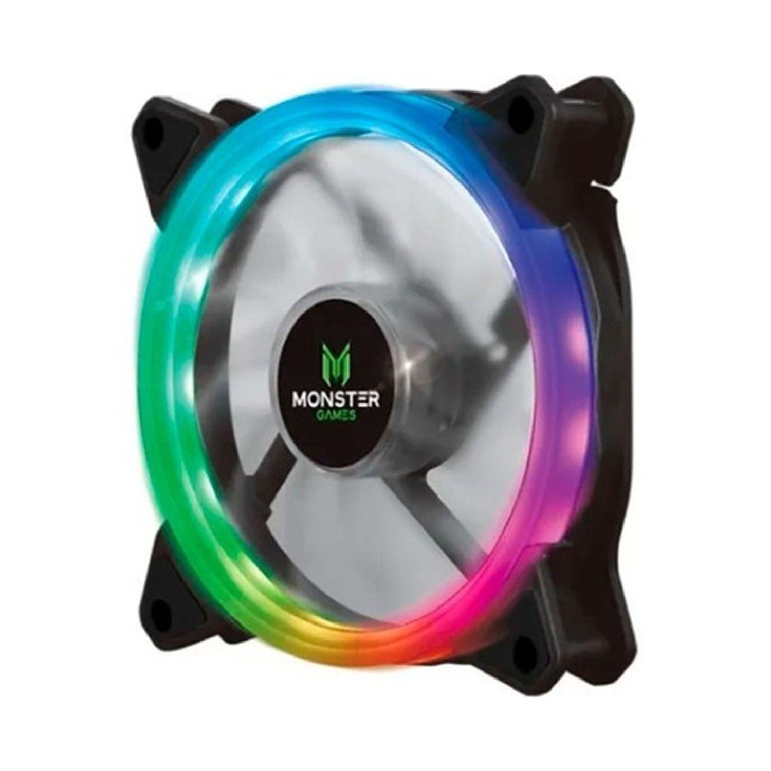 Ventilador Para Pc Rgb Ve246 Conexión Directo A Fuente Poder-0