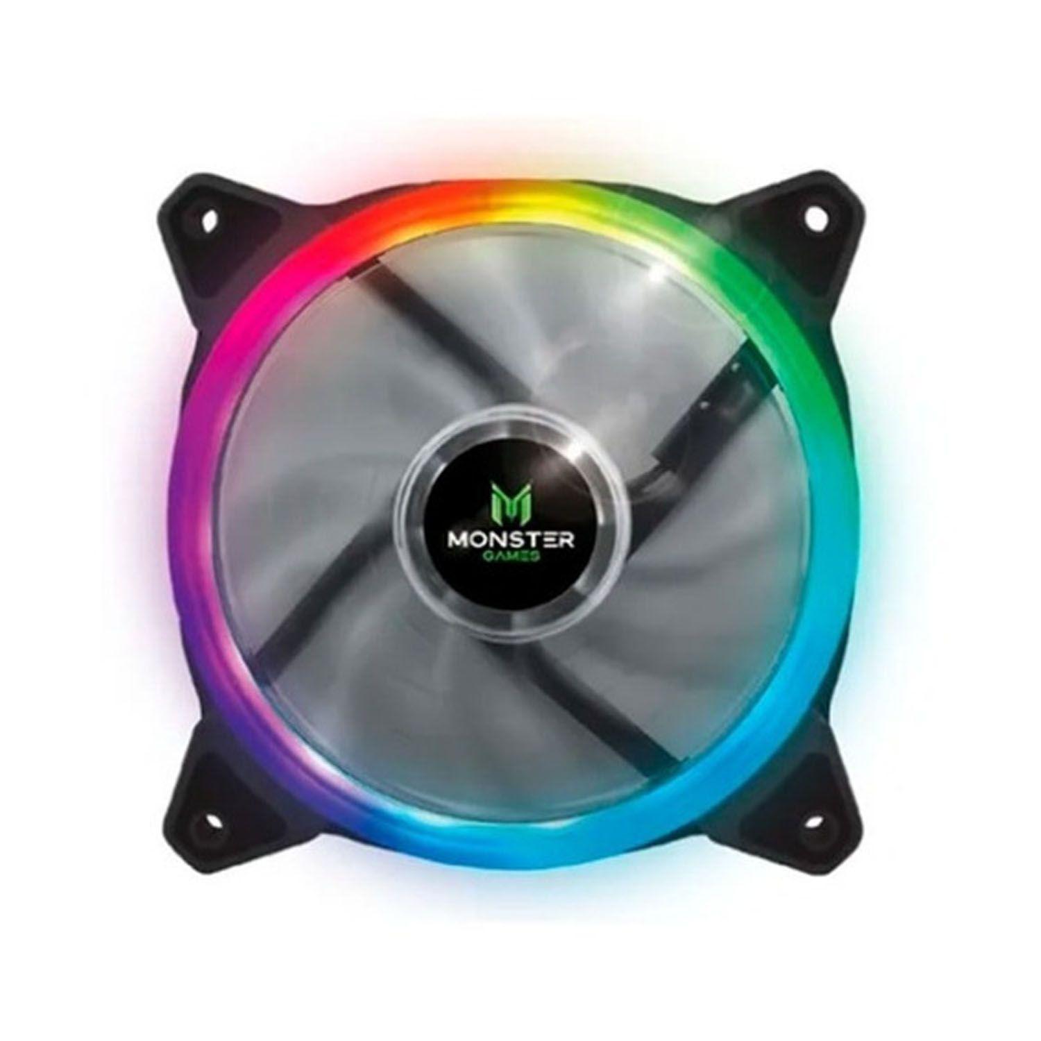 Ventilador Para Pc Rgb Ve246 Conexión Directo A Fuente Poder-1