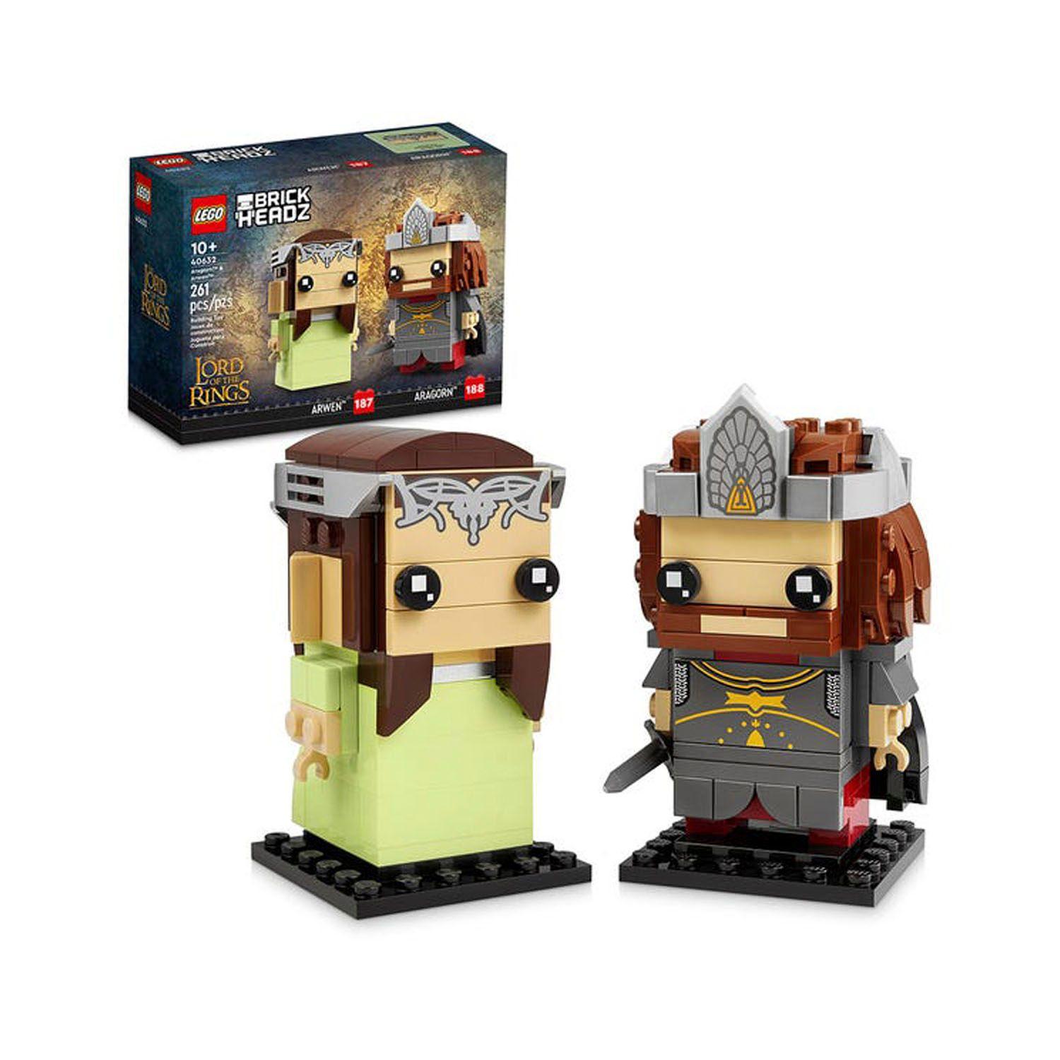 Lego Brick Headz Señor de los Anillos Aragorn y Arwen 40632-0