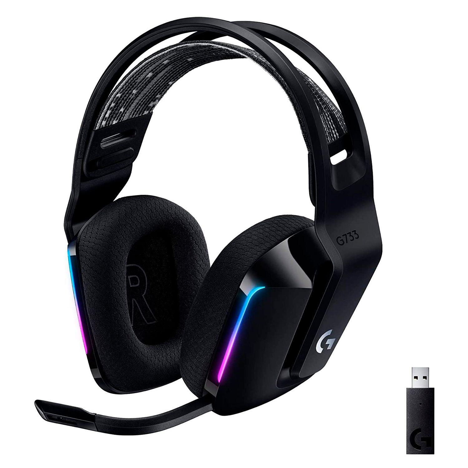 Audífonos Gamer Inalámbricos Logitech G733 Negro -crazygames-1