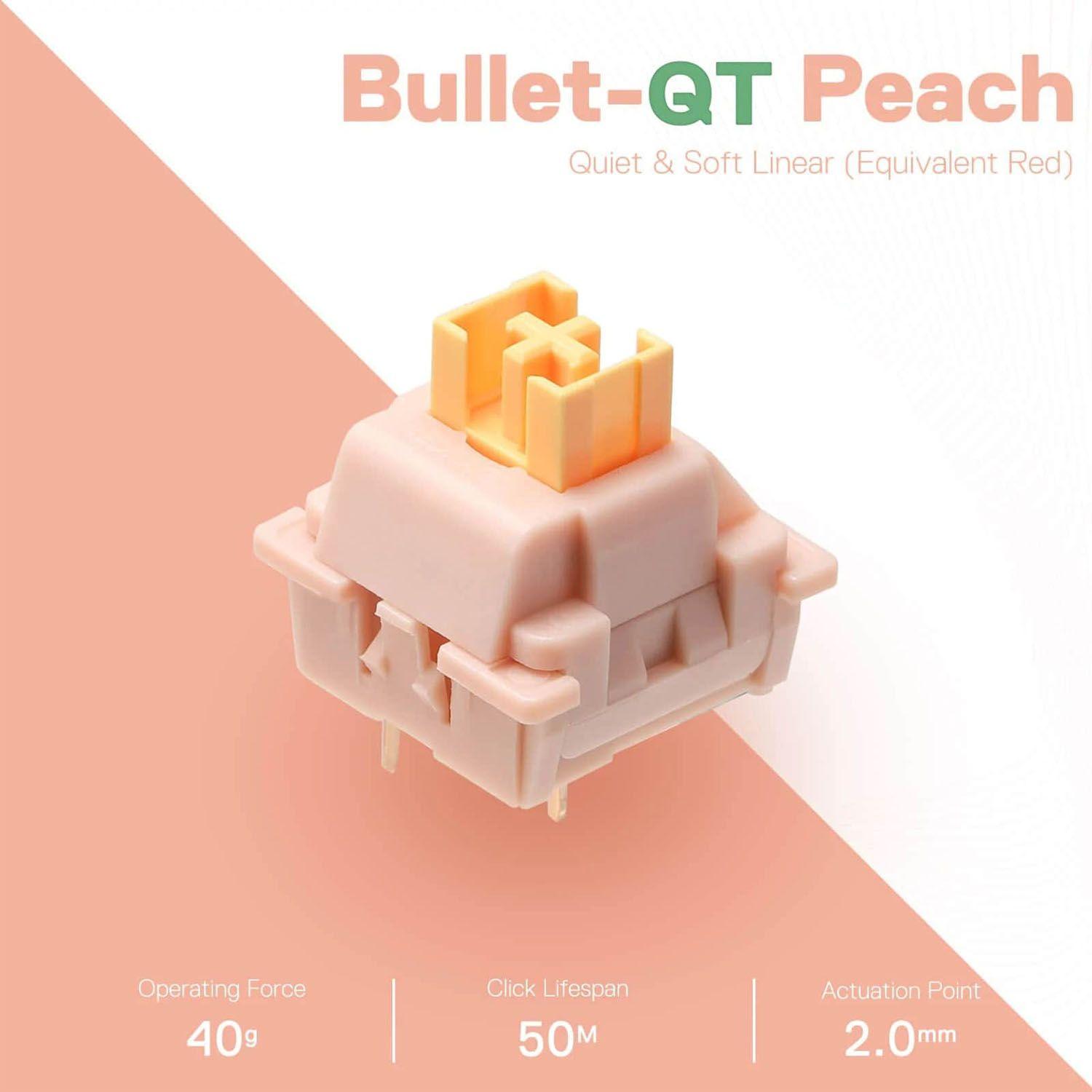 Kit De Switch Peach Soft Tactil Switch Amarillo A113QT-1