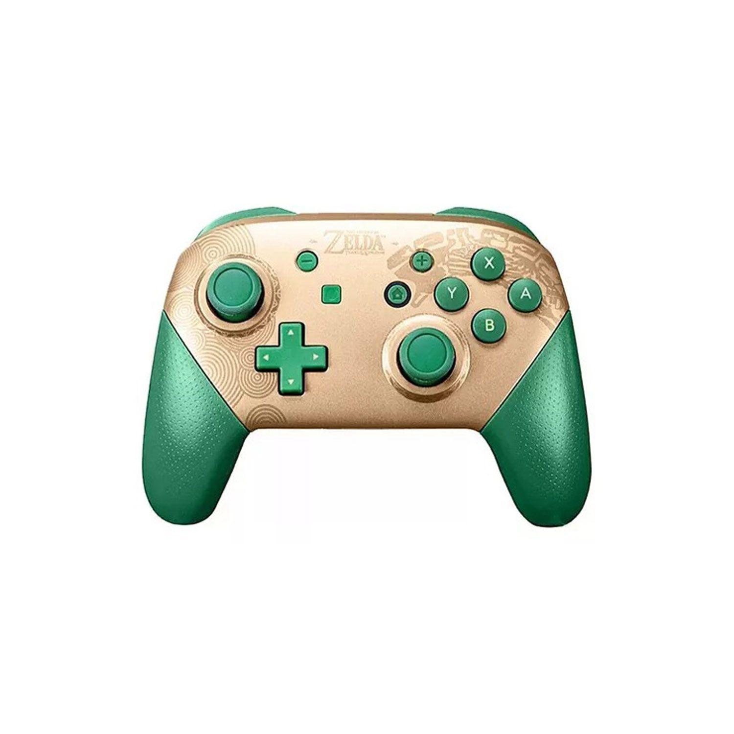 Gamepad Pro Bluetooth Compatible Pc y Switch - Verde Dorado-1