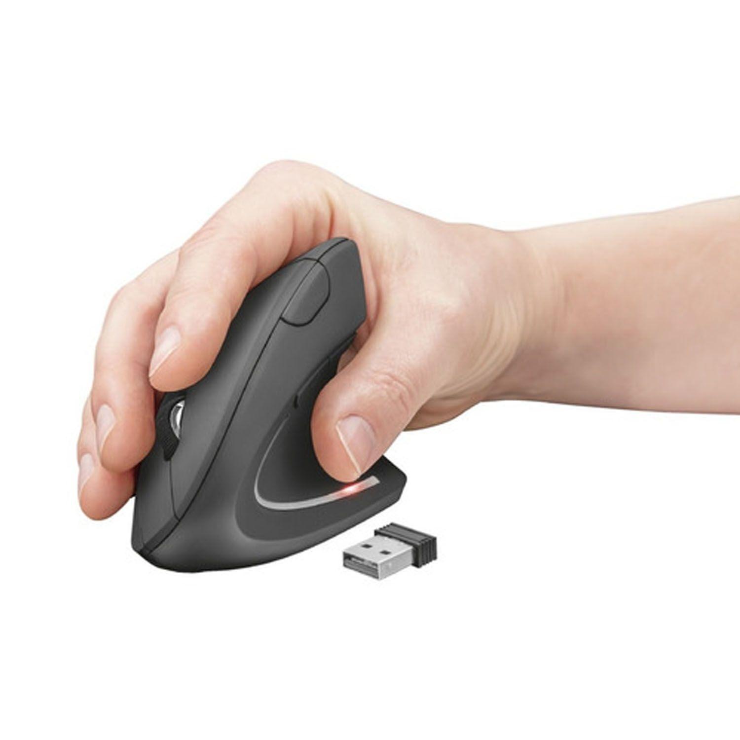 Mouse Vertical Ergonómico Inalámbrico Trust Verto BLACK-3