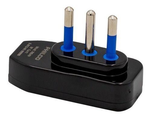 Enchufe Macho Philco Horizontal 2p 78549 Negro - Crazygames-0