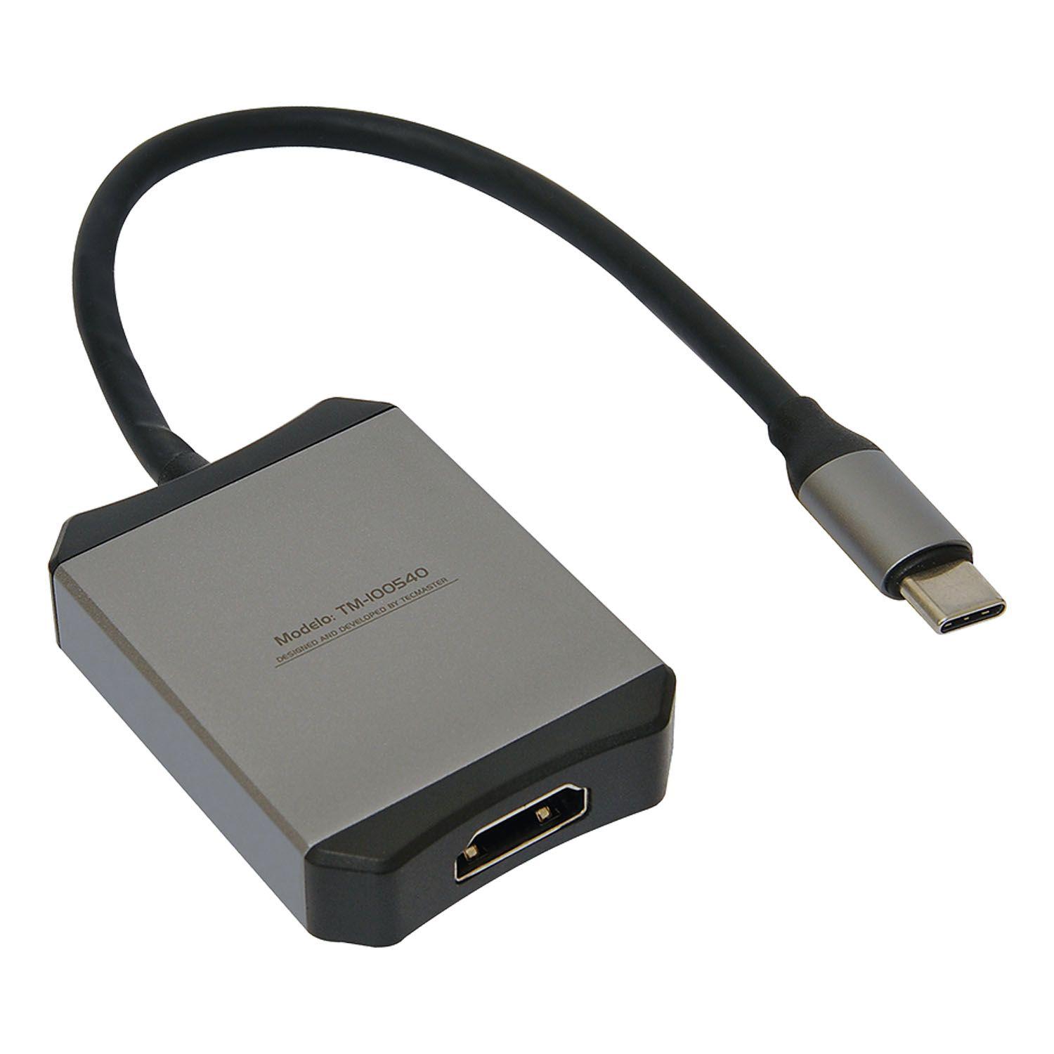 Adaptador Tipo-C a Hdmi Hembra 4K 60hz Tecmaster TM-100540-1