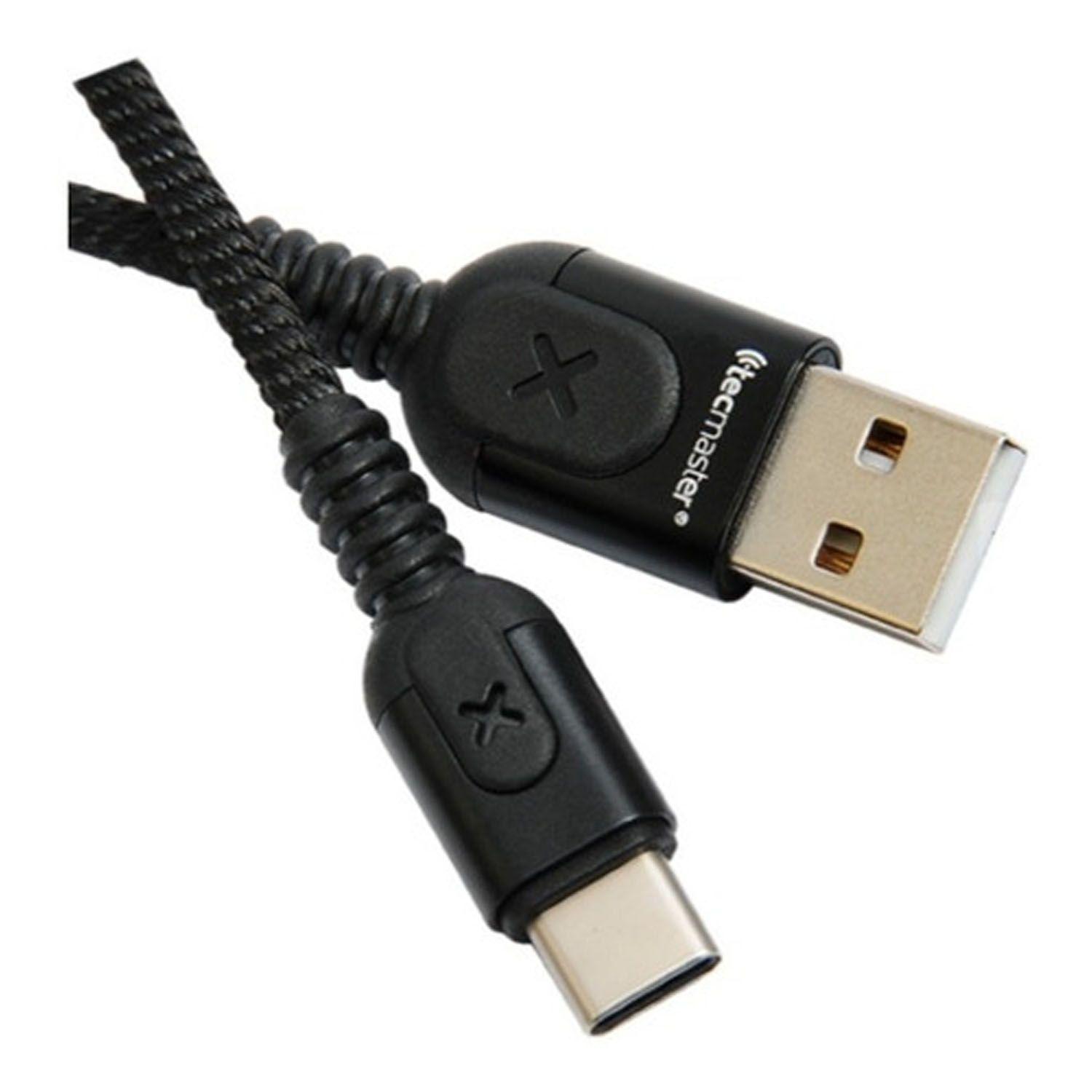 Cable Reforzado Tipo C Con Ciclo Rgb Tecmaster-0