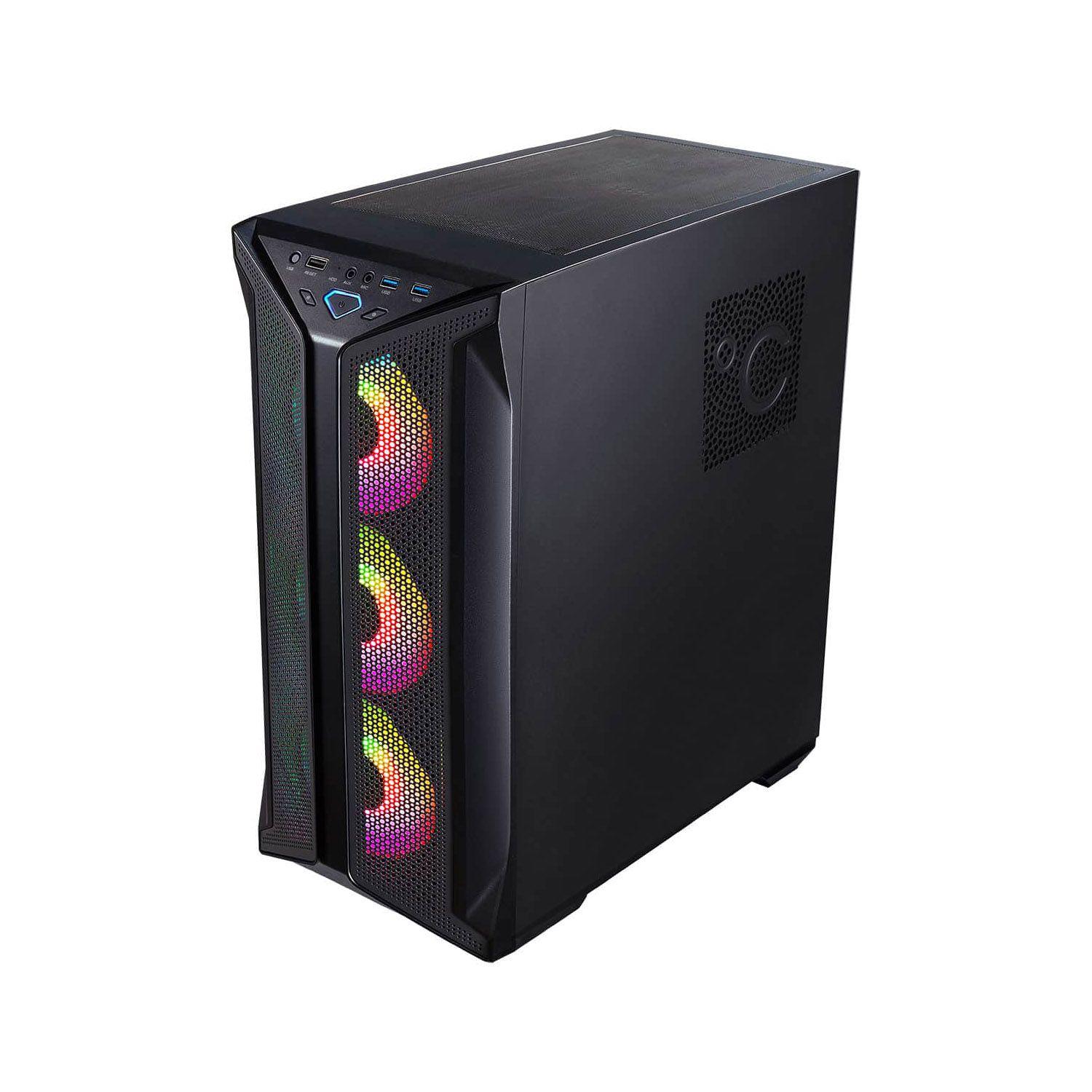 Gabinete Gamer Brufen C1 Black Mid Tower + 3 Ventiladores-1