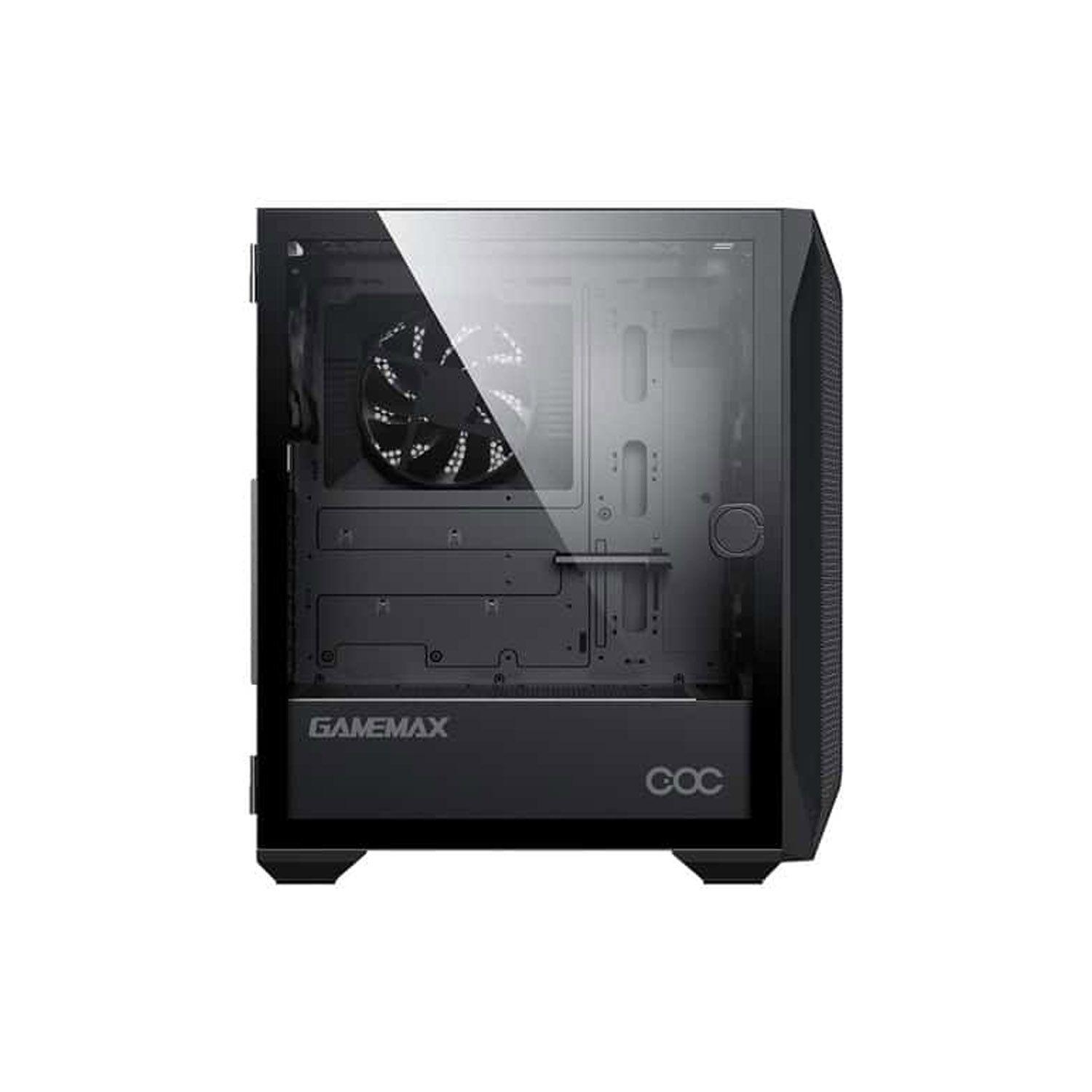 Gabinete Gamer Brufen C1 Black Mid Tower + 3 Ventiladores-2