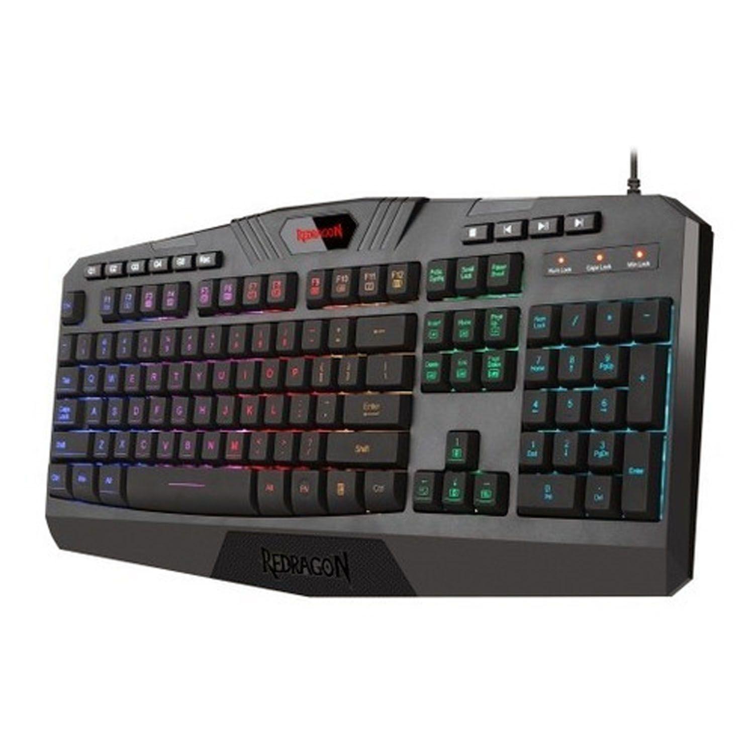 Teclado Membrana Redragon Harpe Pro Rgb - Crazygames-1