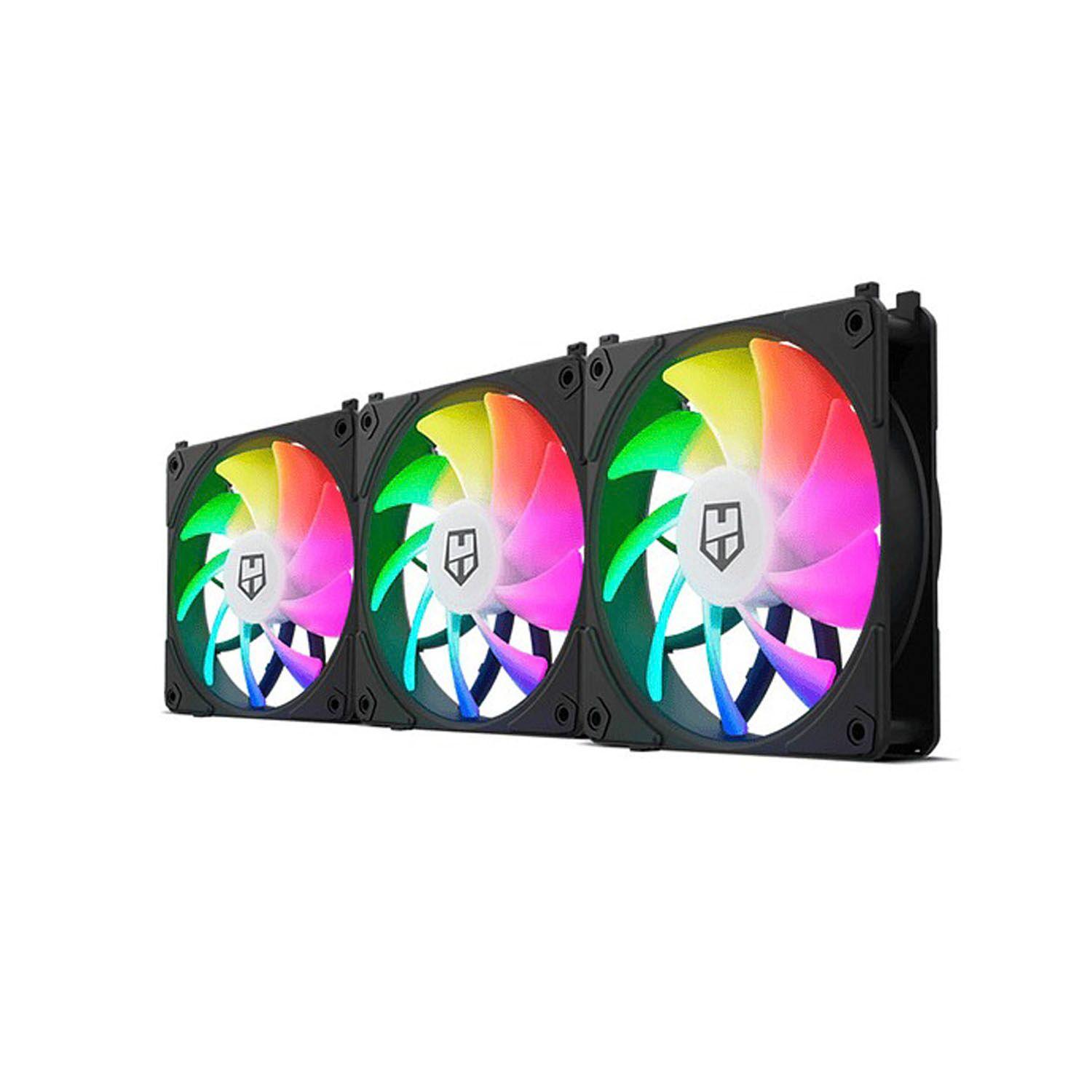 Pack 3 ventiladores Easy Link Argb Black Nox Hummer-2