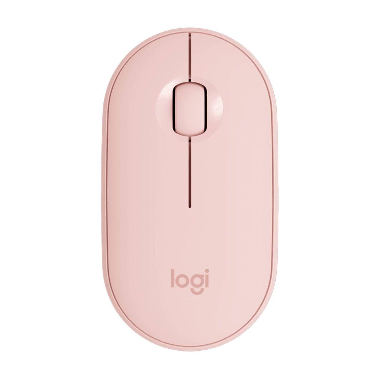 Mouse Inalámbrico M350 Pebble Bluetooth Rosa - Crazygames-0