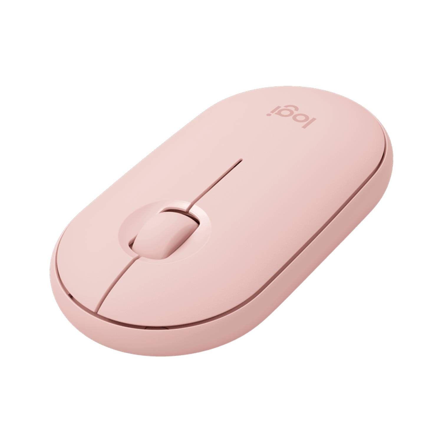 Mouse Inalámbrico M350 Pebble Bluetooth Rosa - Crazygames-1
