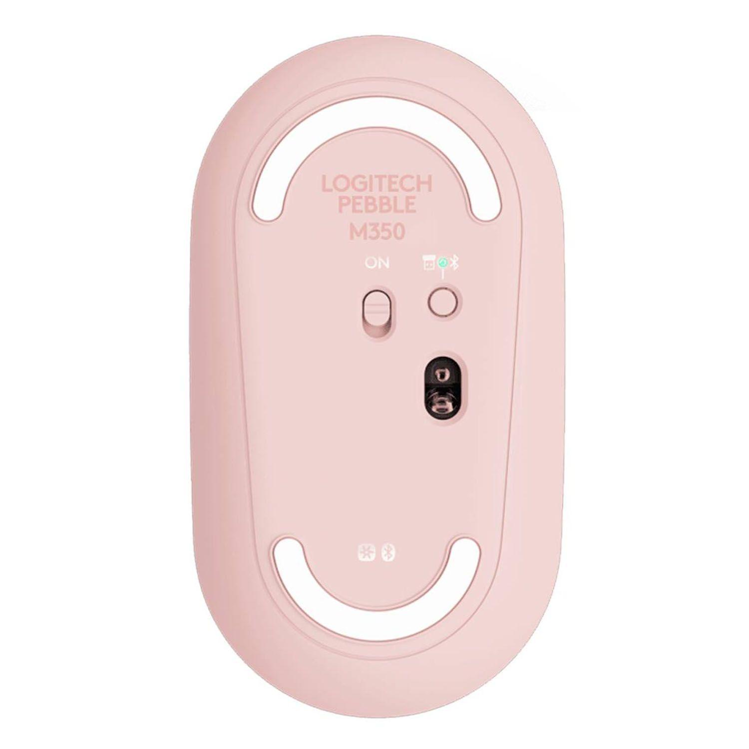 Mouse Inalámbrico M350 Pebble Bluetooth Rosa - Crazygames-2