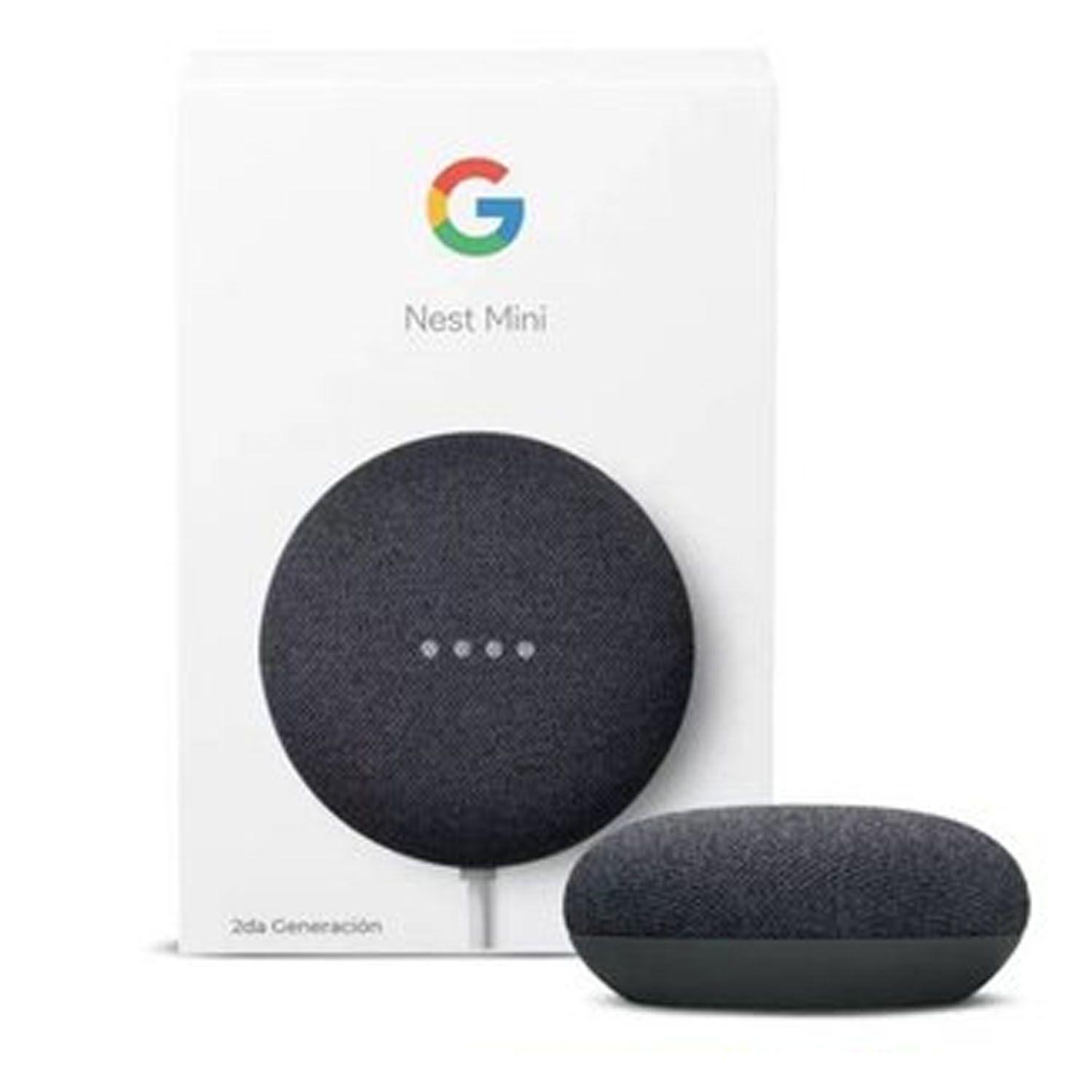 Google Nest Mini 2DA Gen Asistente de voz Negro - Crazygames-0