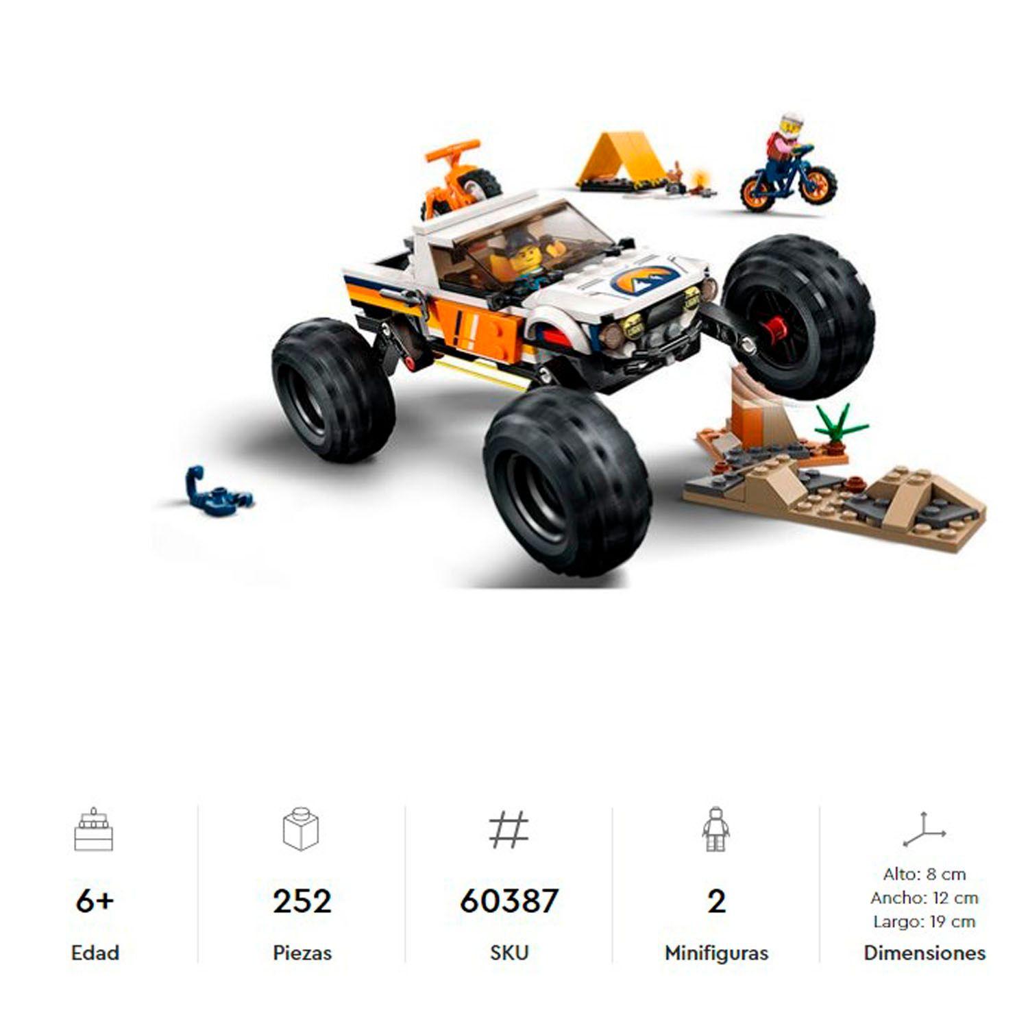 Lego City Todoterreno 4x4 Aventurero 60387 - Crazygames-3