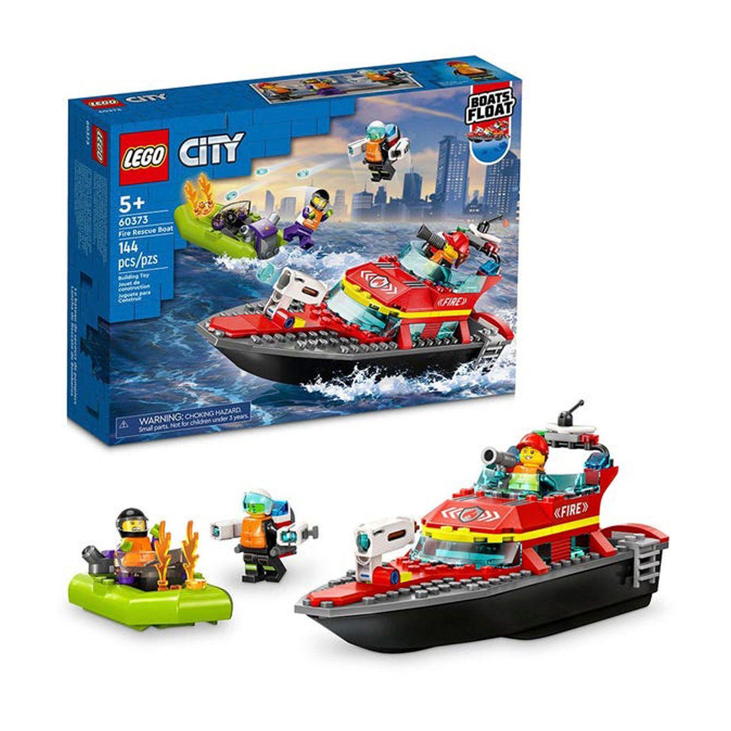 Lego City Lancha De Rescate De Bomberos 60373 - Crazygames-0