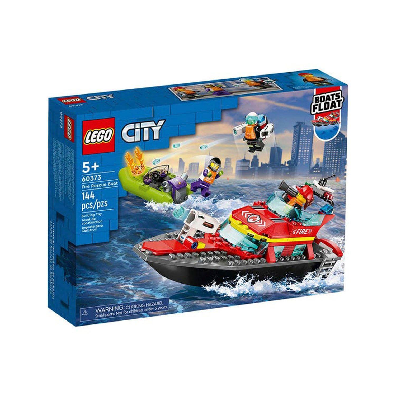 Lego City Lancha De Rescate De Bomberos 60373 - Crazygames-1