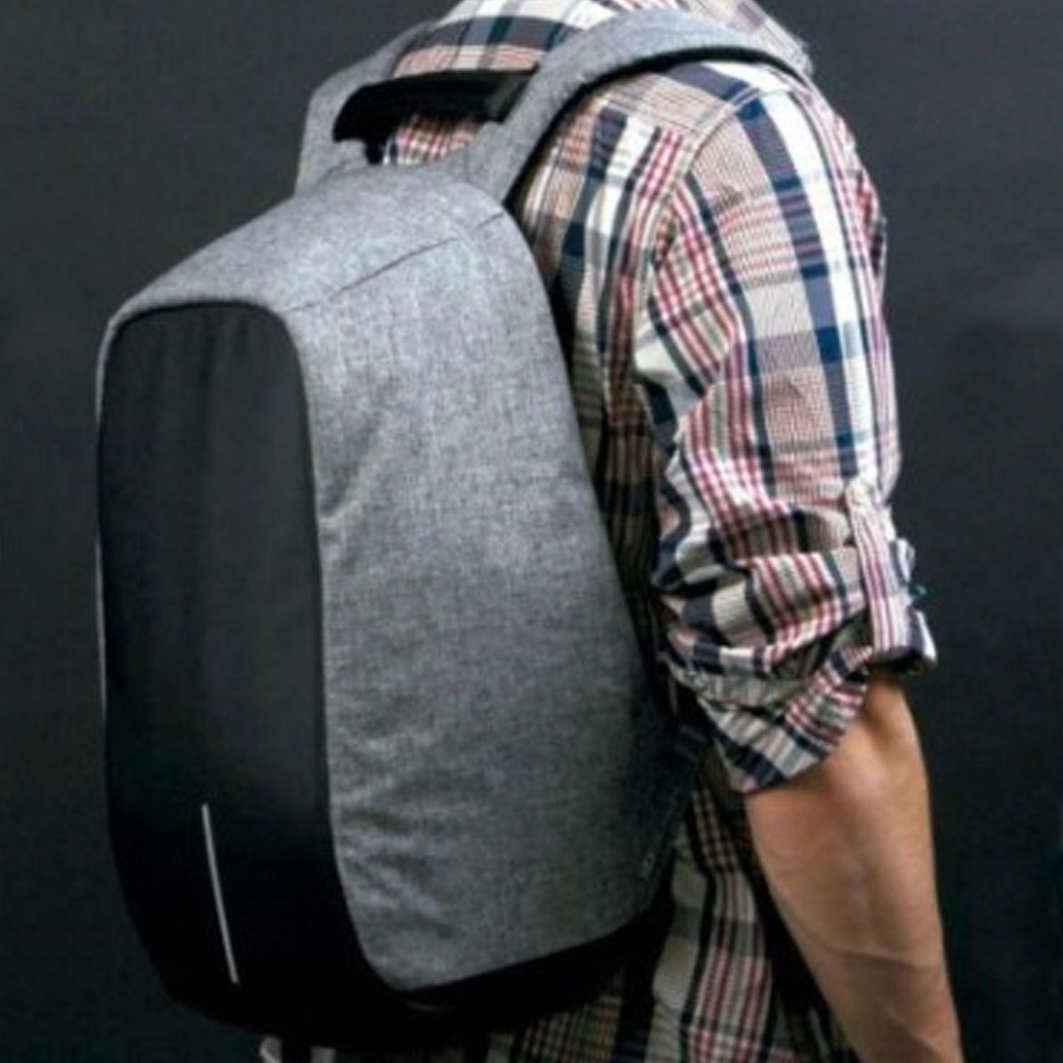 Mochila Antirobo Gris DBG643 - Crazygames-2