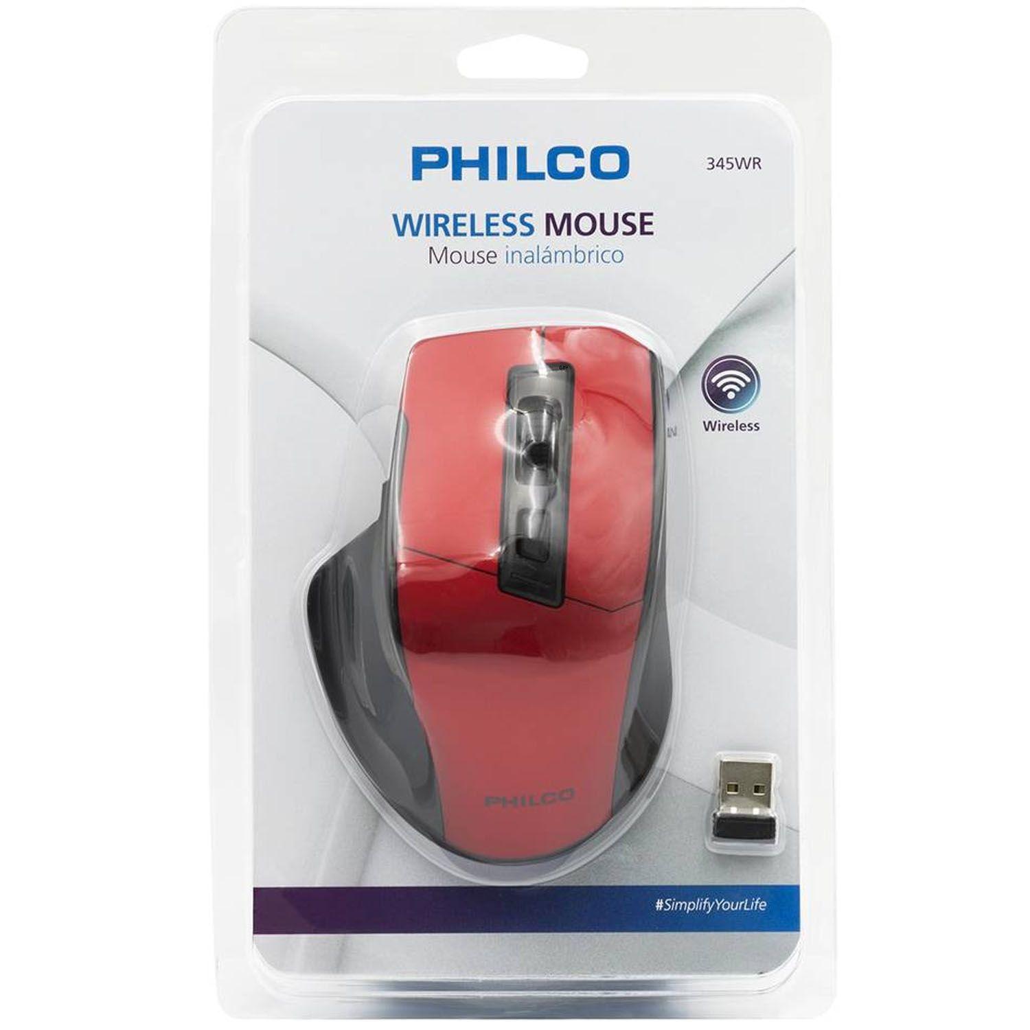 Mouse Optico 3d Inalambrico 345WR Rojo - Crazygames-3