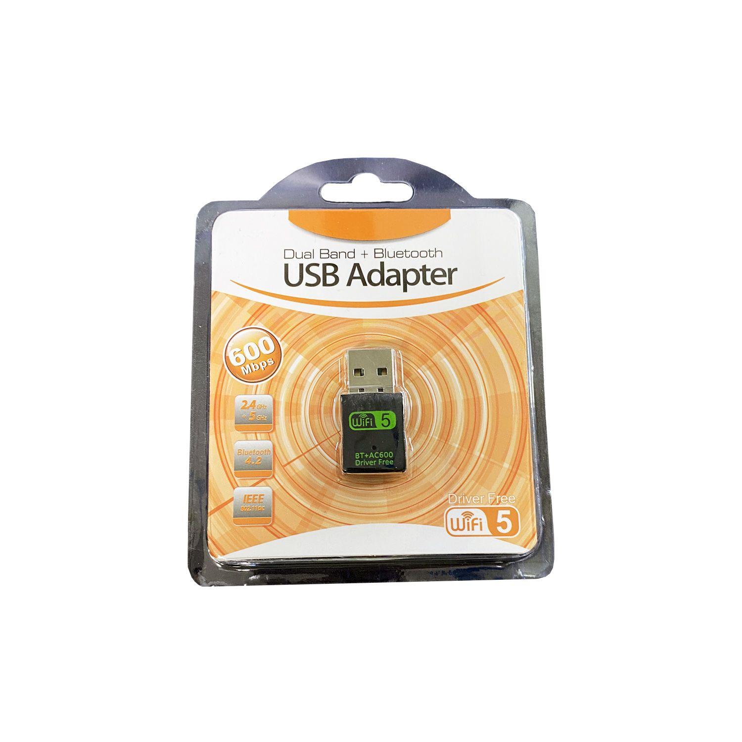 Usb Adapter Dual Band Receptor Wifi 2.4 + Bluetooth 4.2-2