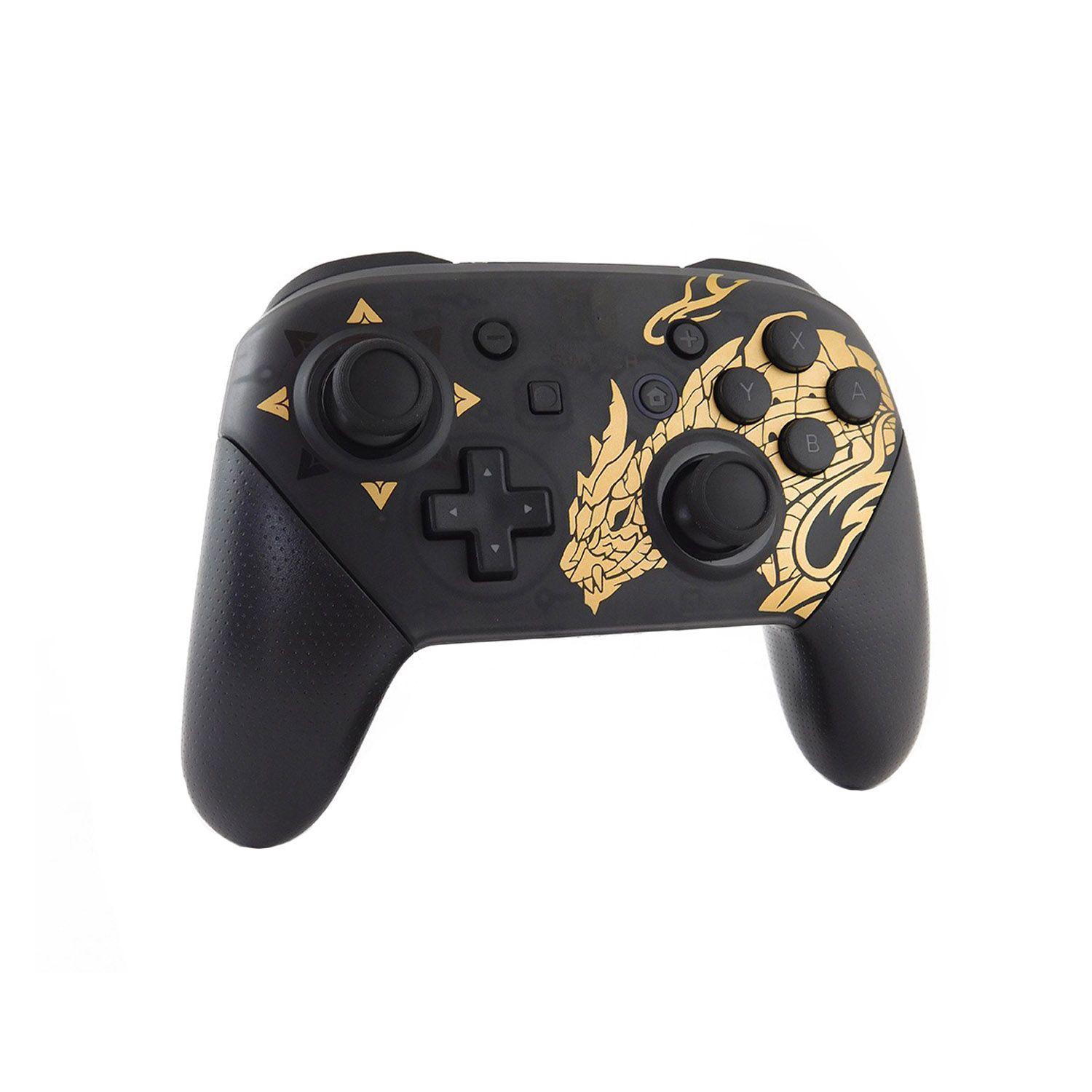 Gamepad Pro Bluetooth Compatible Pc y Switch - Negro Dorado-0