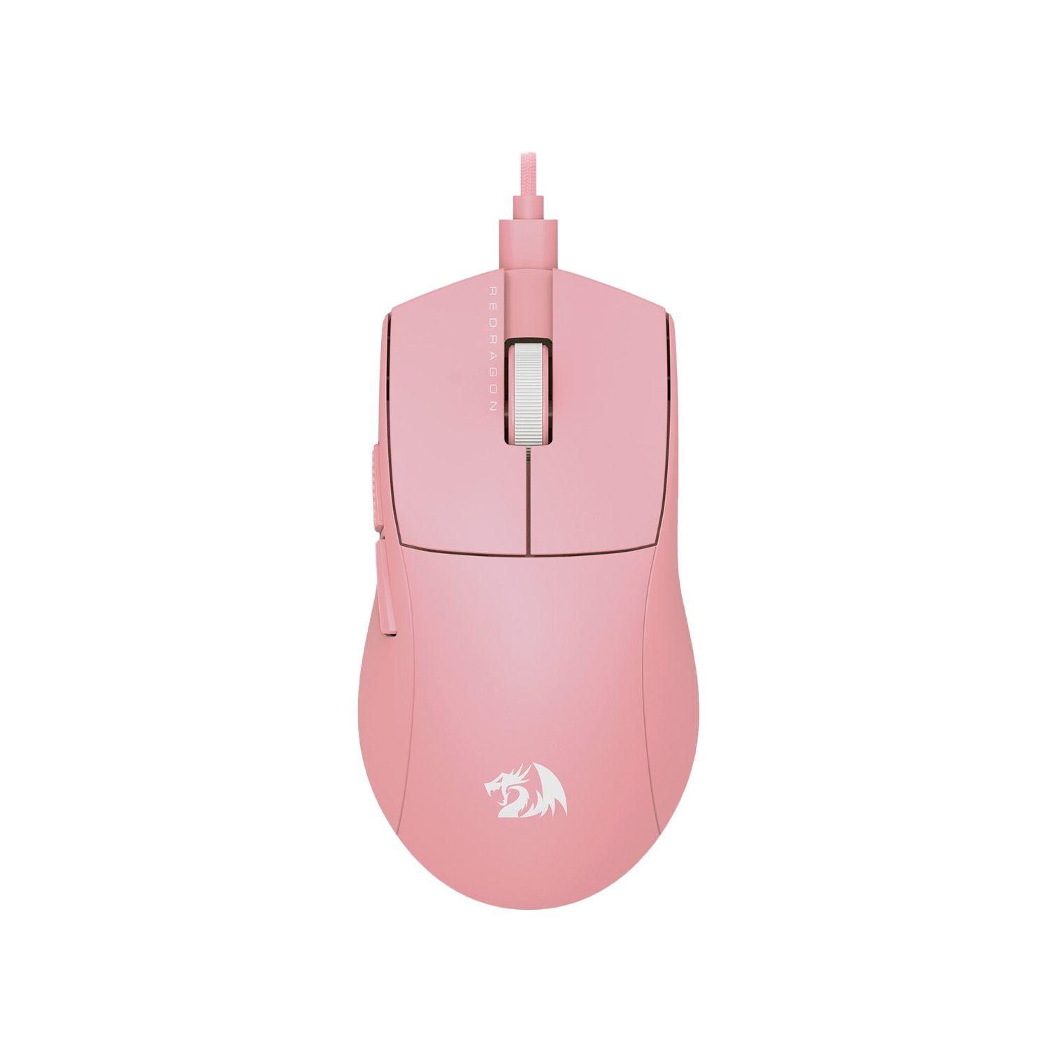 Mouse Gamer Redragon K1ng M724p Pink Ultraliviano-0