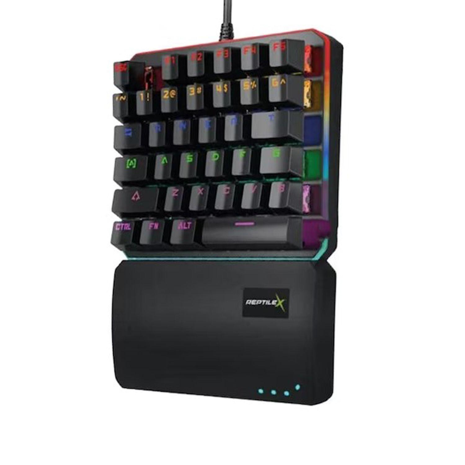 Teclado Gamer de Una Mano Mecanico Reptilex RX0015 Sw Blue-0