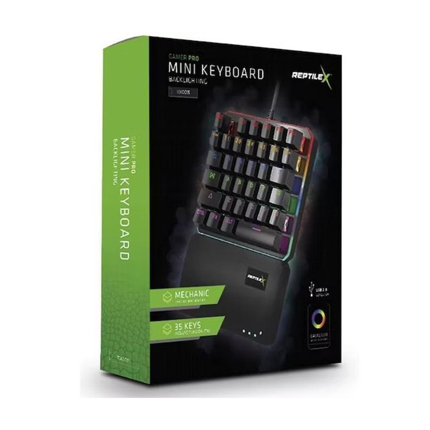 Teclado Gamer de Una Mano Mecanico Reptilex RX0015 Sw Blue-2