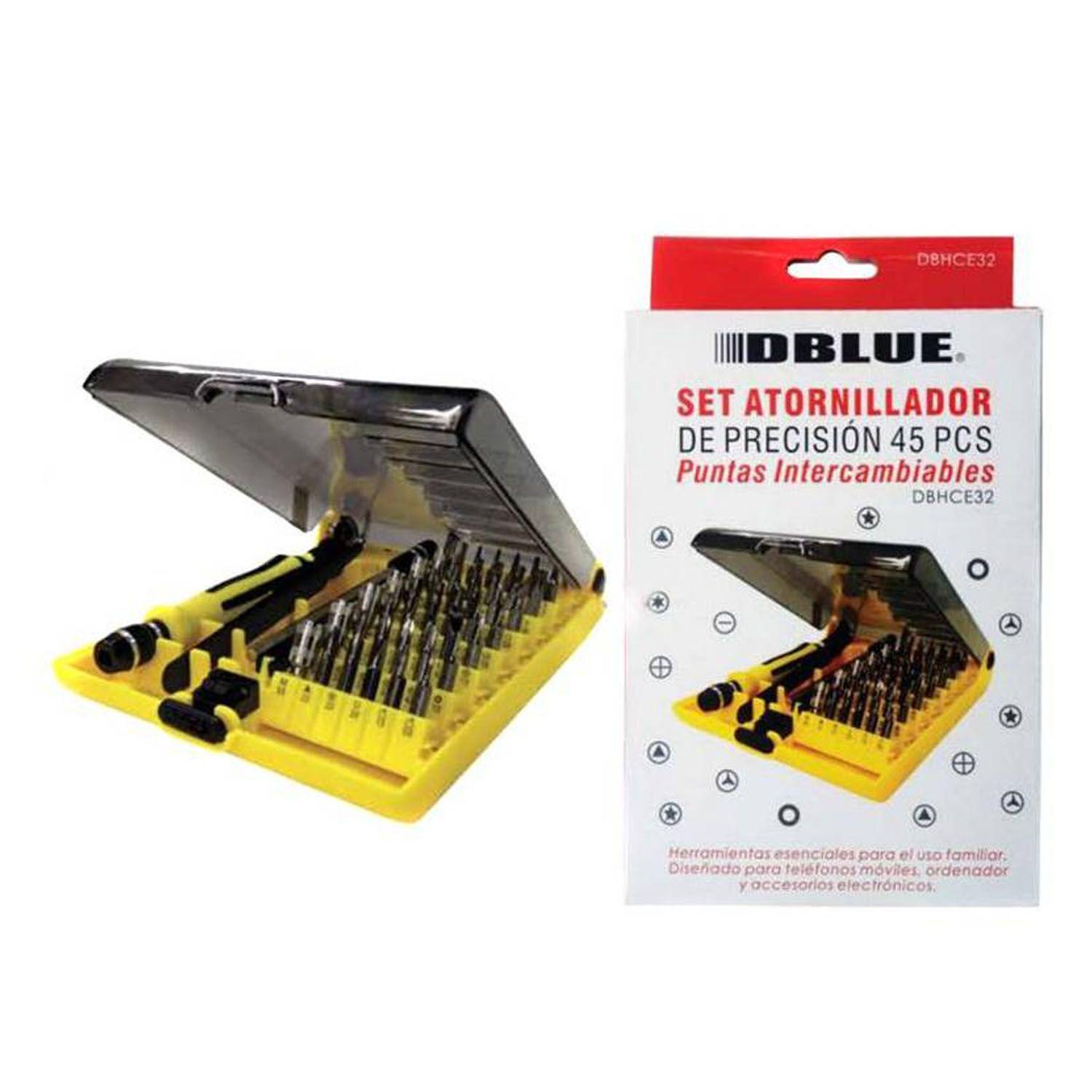 Set De Atornilladores De Precision Con 45 Piezas DBHCE32-1